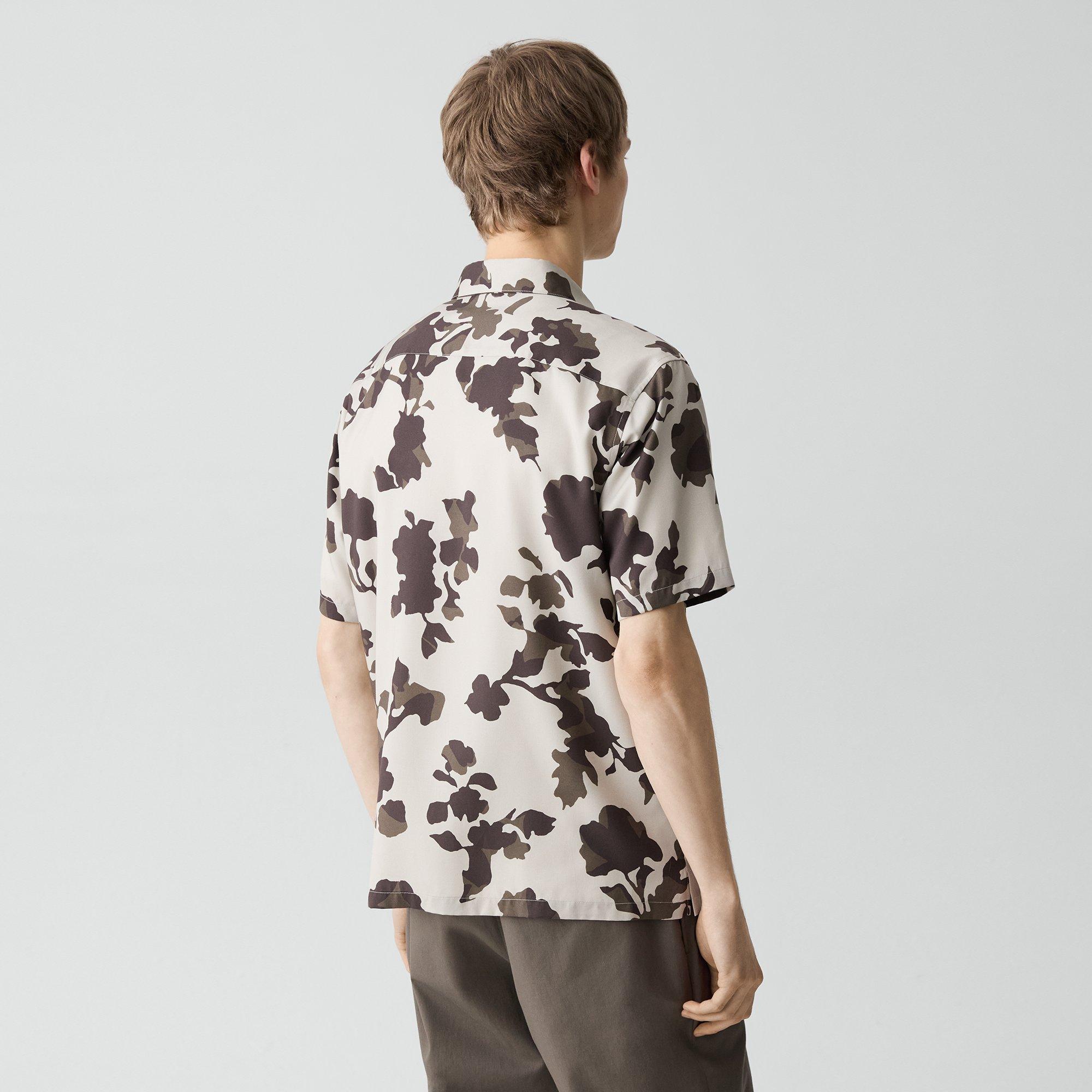 Irving Short-Sleeve Shirt in Floral Lyocell