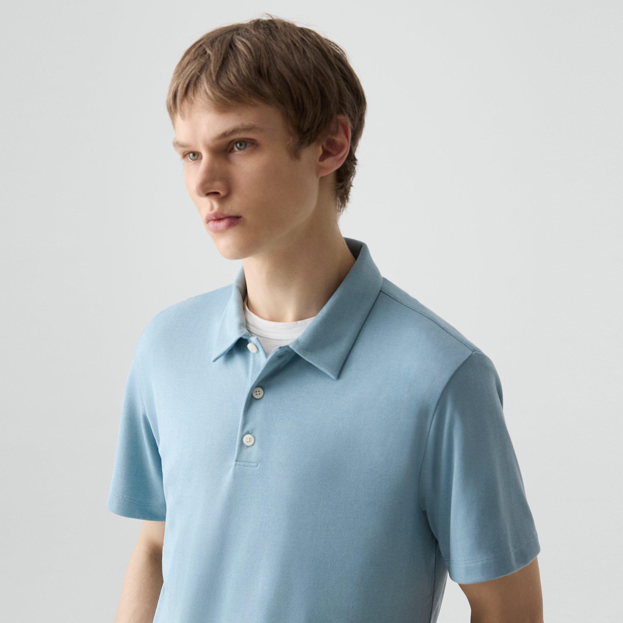 Bron Polo Shirt in Anemone Modal Jersey