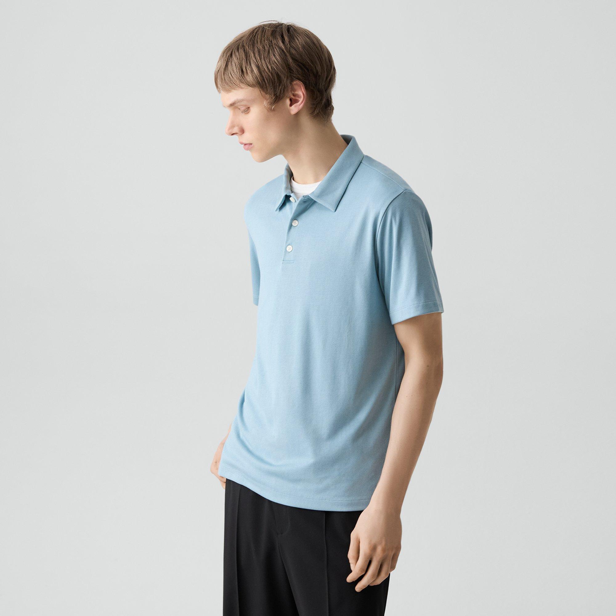 Bron Polo Shirt in Anemone Modal Jersey