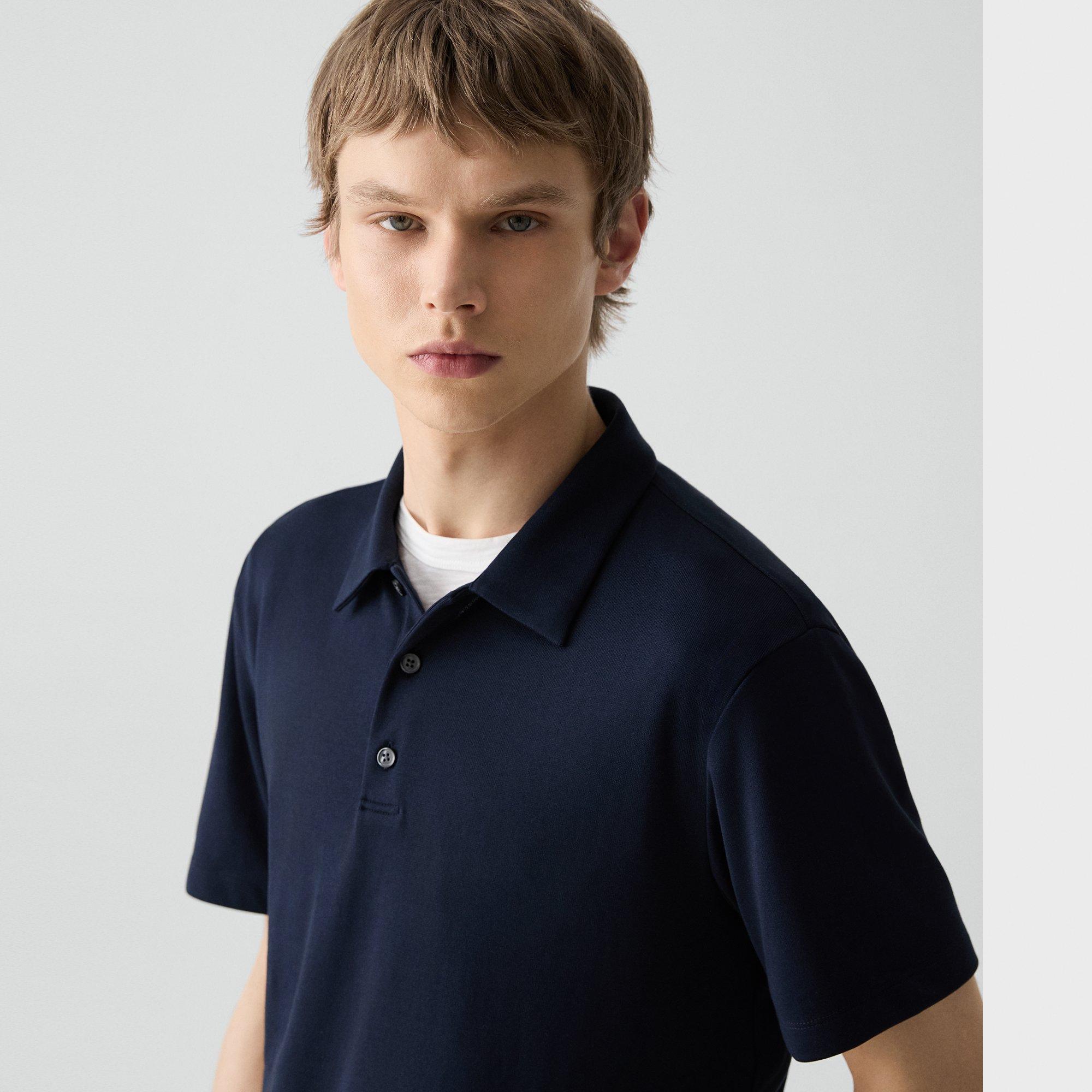 Bron Polo Shirt in Anemone Modal Jersey