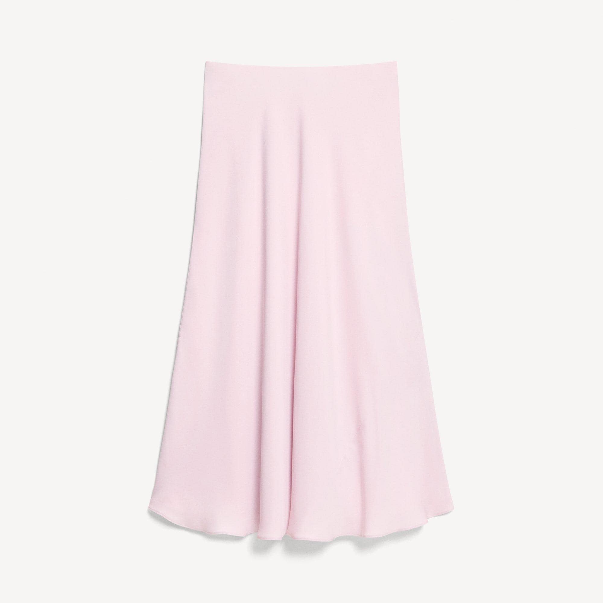 Fluid Pull-On Skirt in Silk Georgette