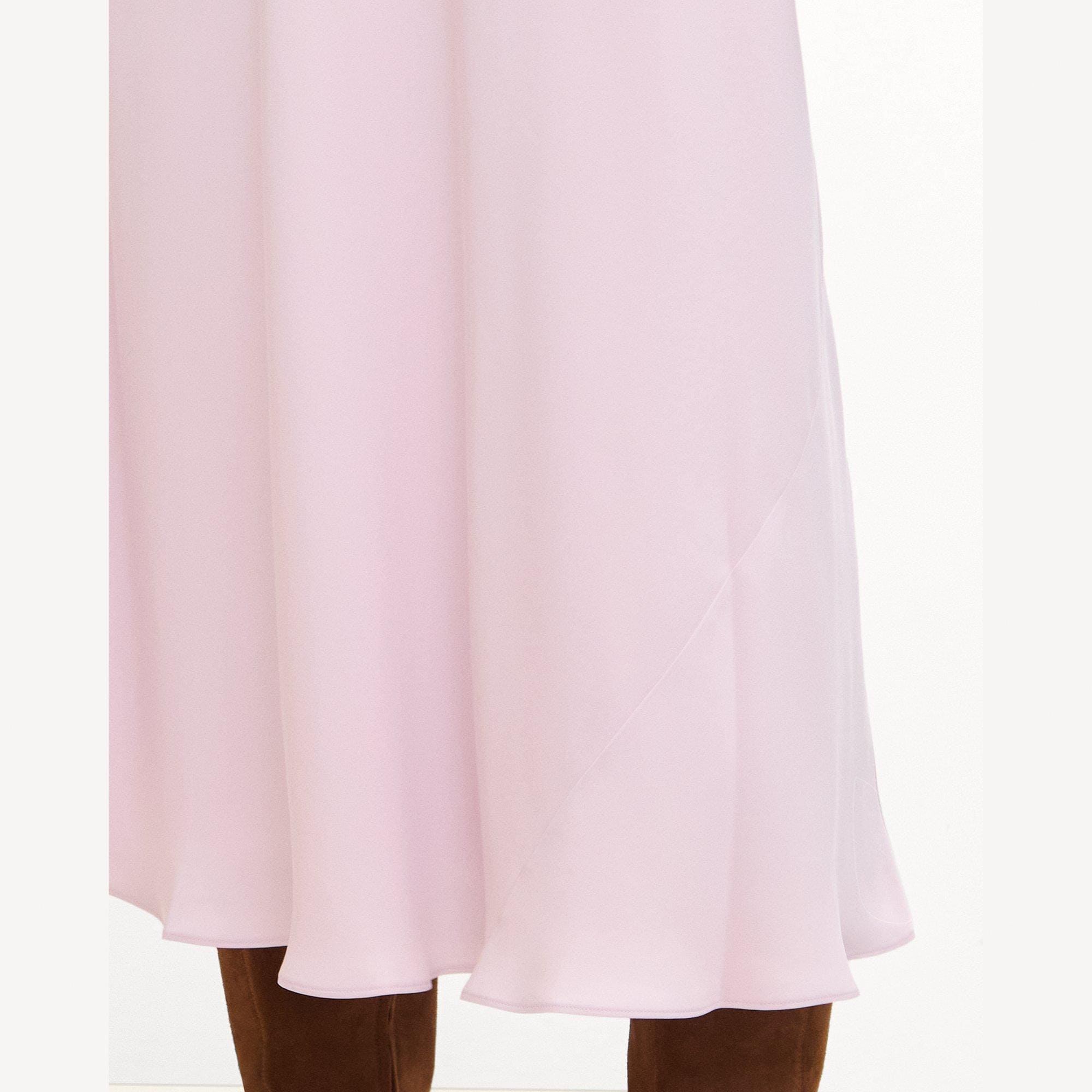 Fluid Pull-On Skirt in Silk Georgette