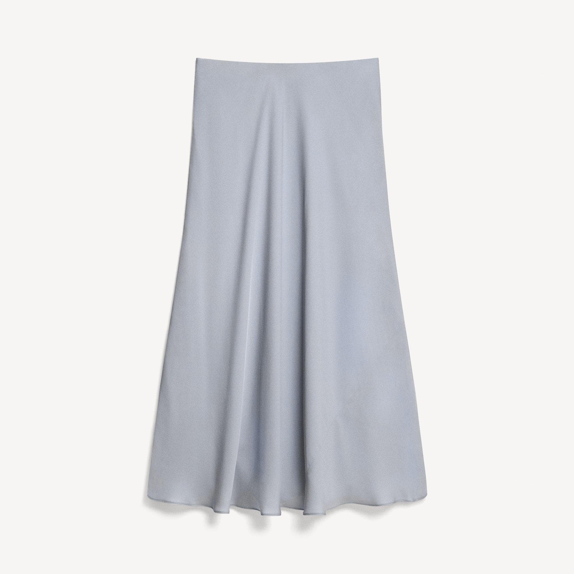 Fluid Pull-On Skirt in Silk Georgette
