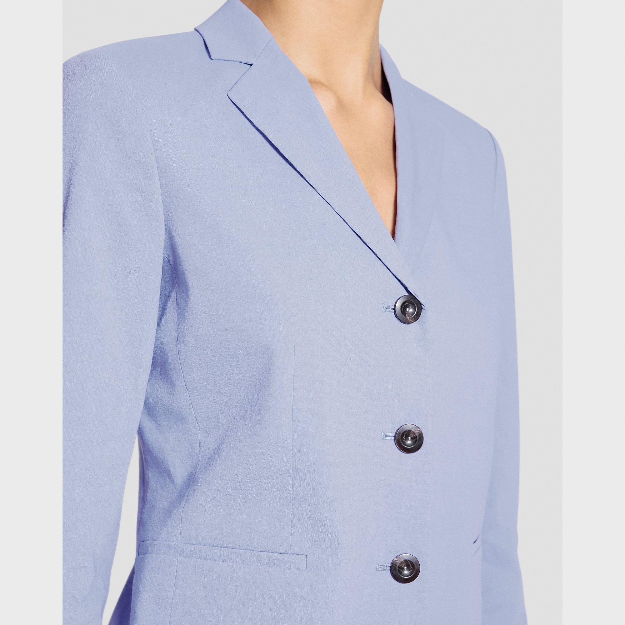 Shrunken Three-Button Blazer in Good Linen