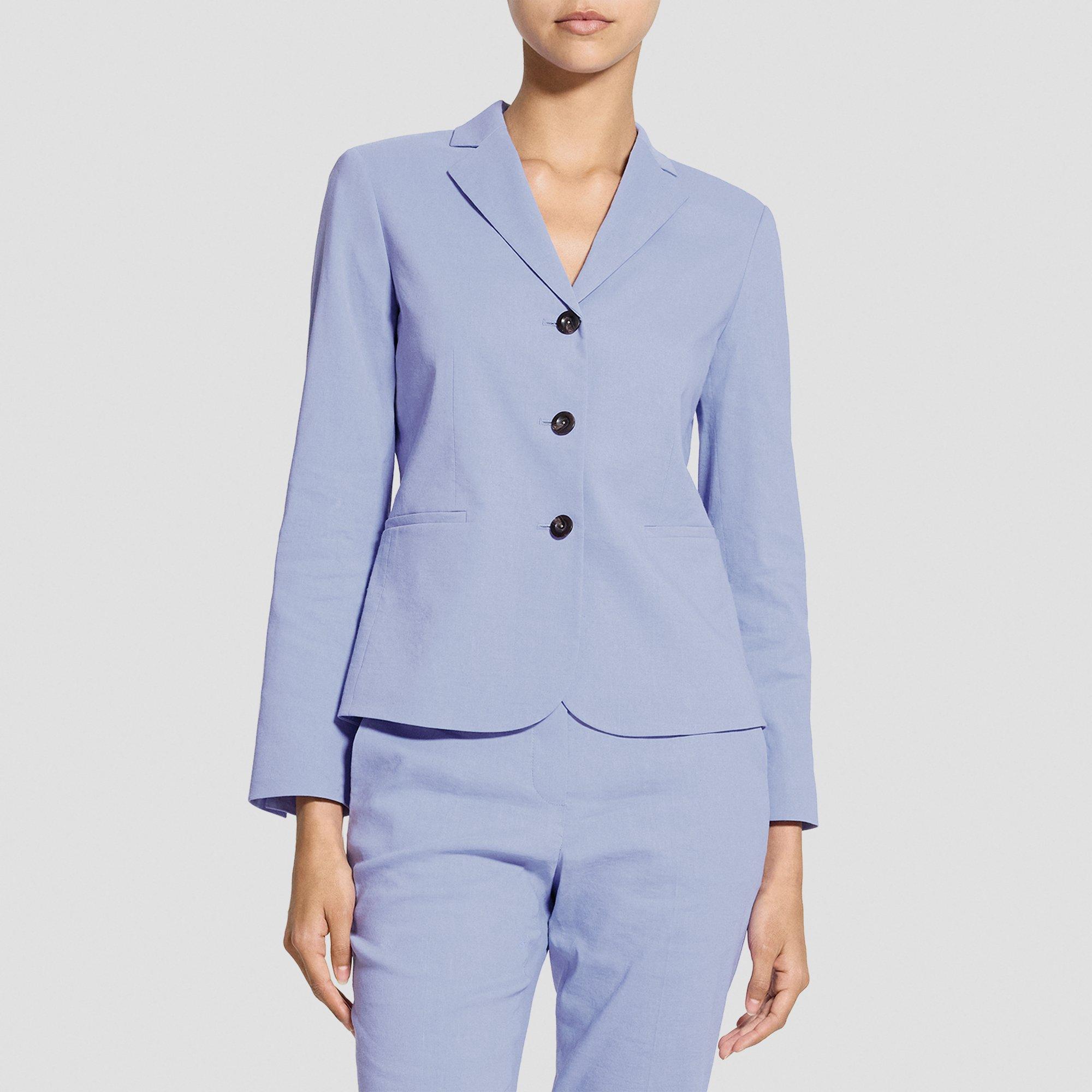 Shrunken Three-Button Blazer in Good Linen