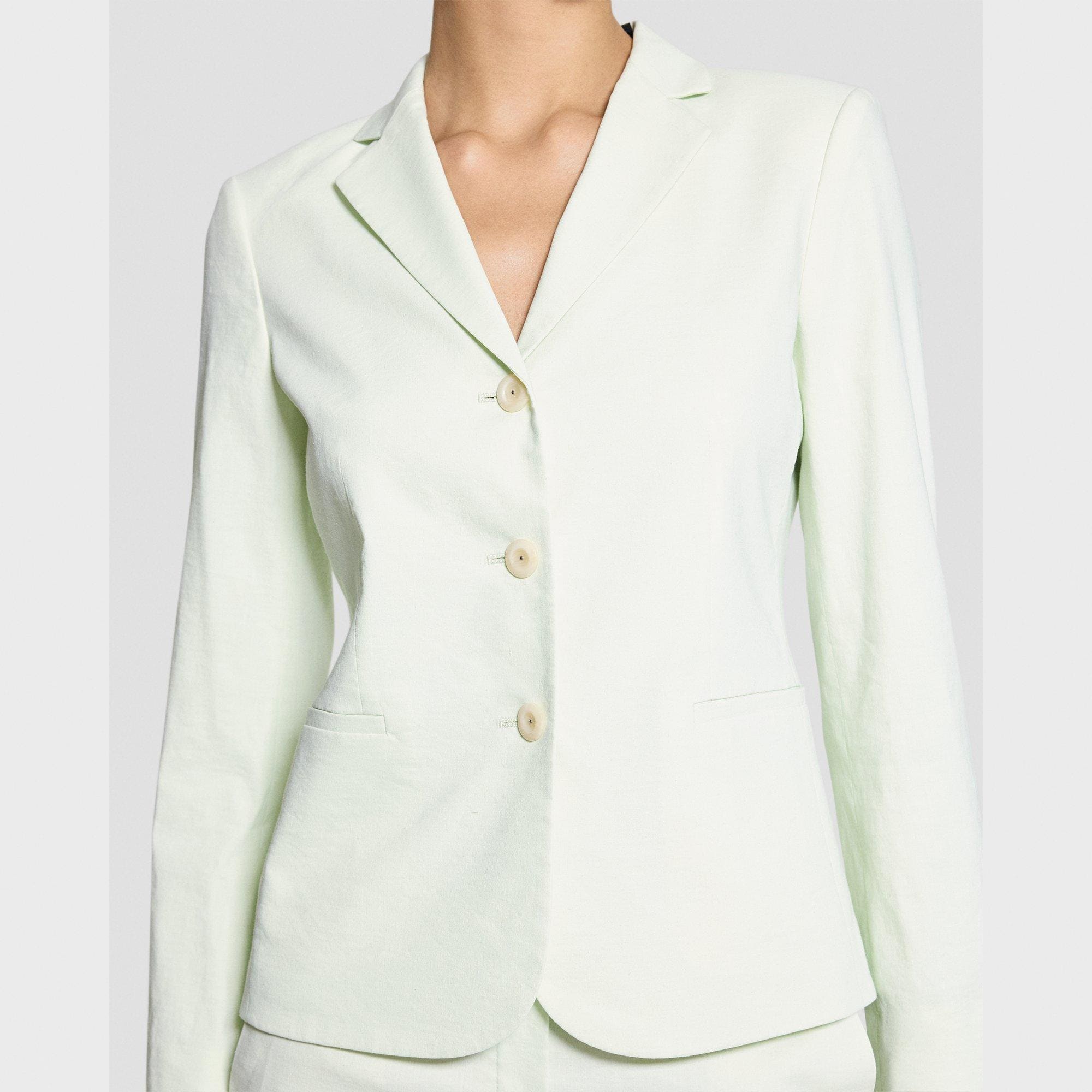Shrunken Three-Button Blazer in Good Linen