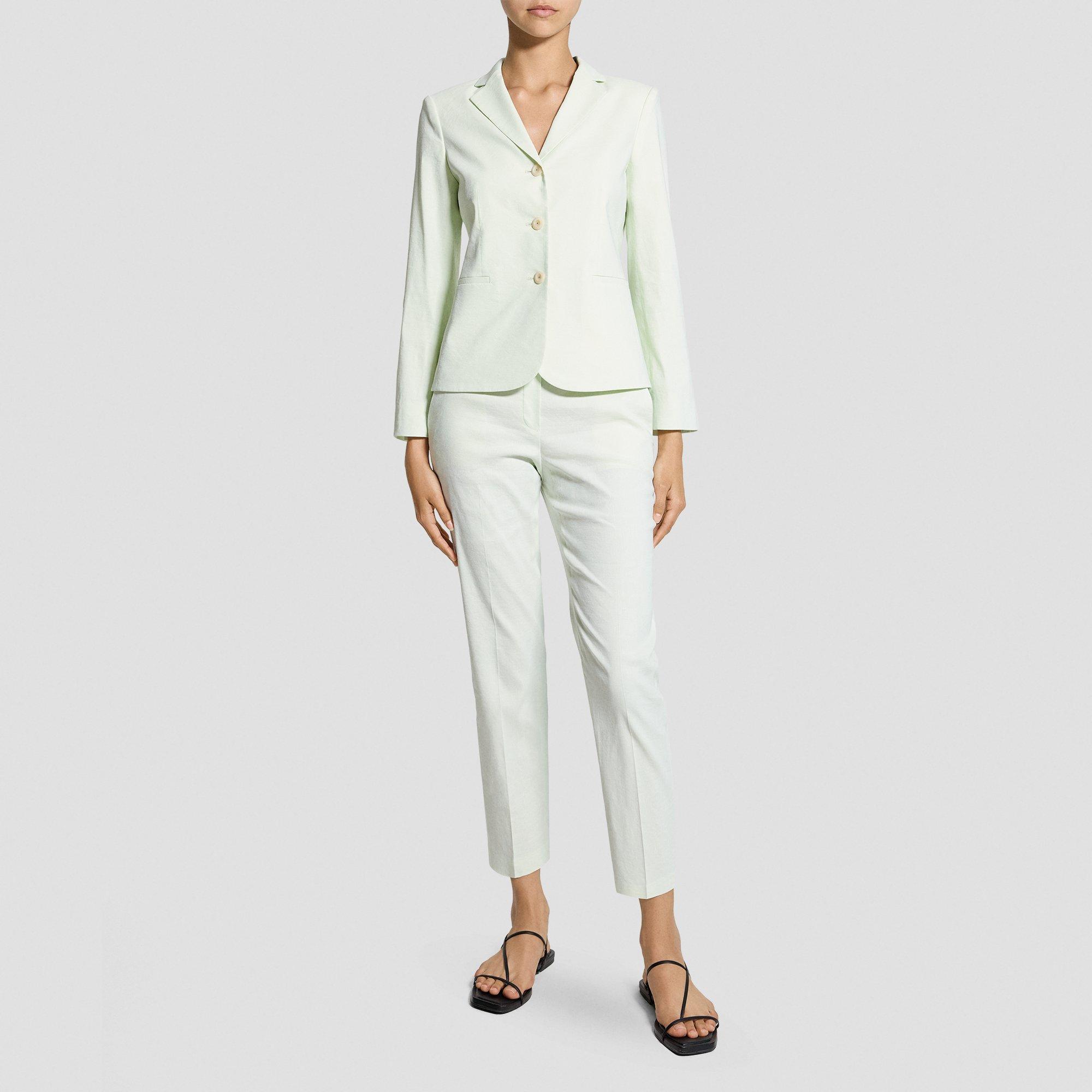 Shrunken Three-Button Blazer in Good Linen
