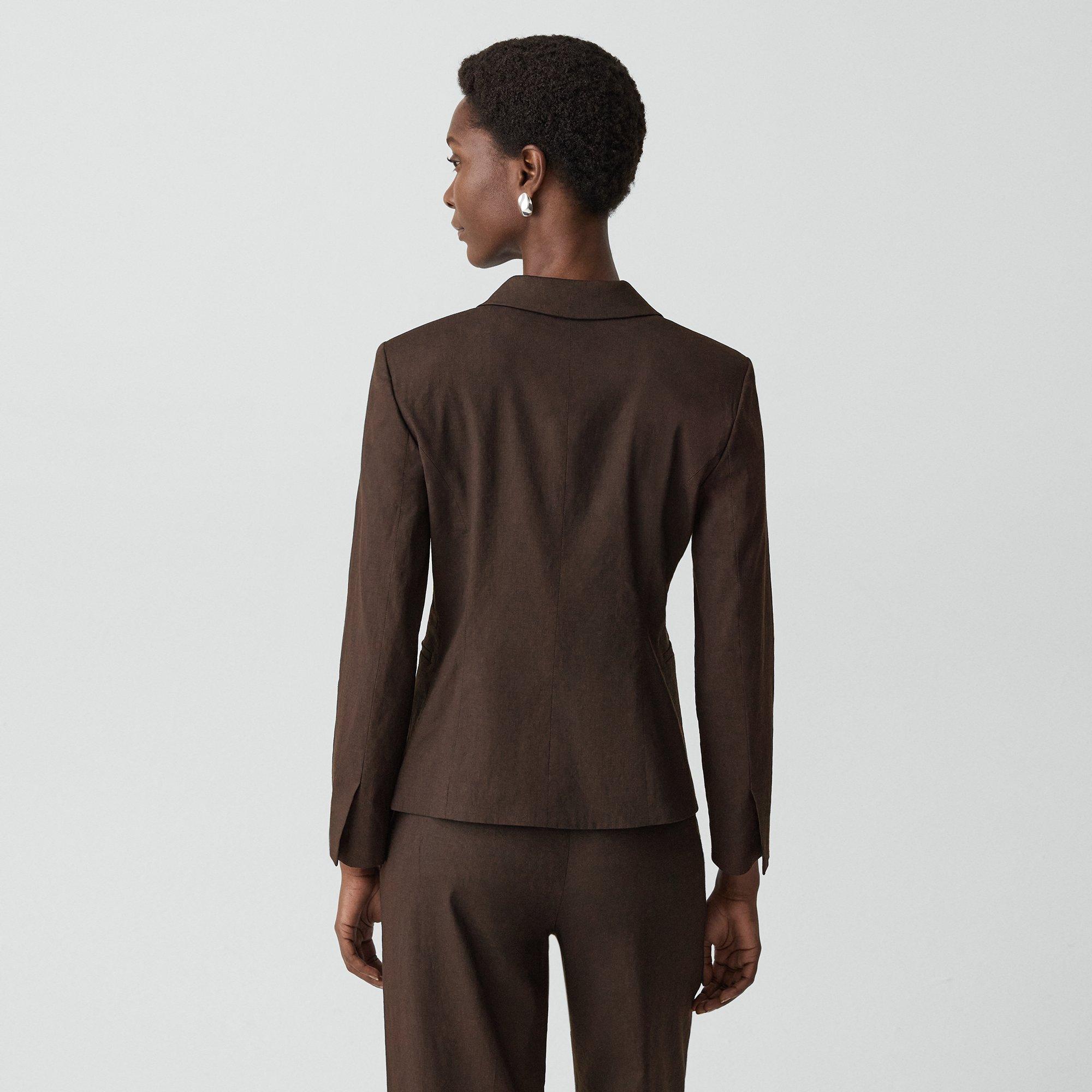 Shrunken Three-Button Blazer in Good Linen