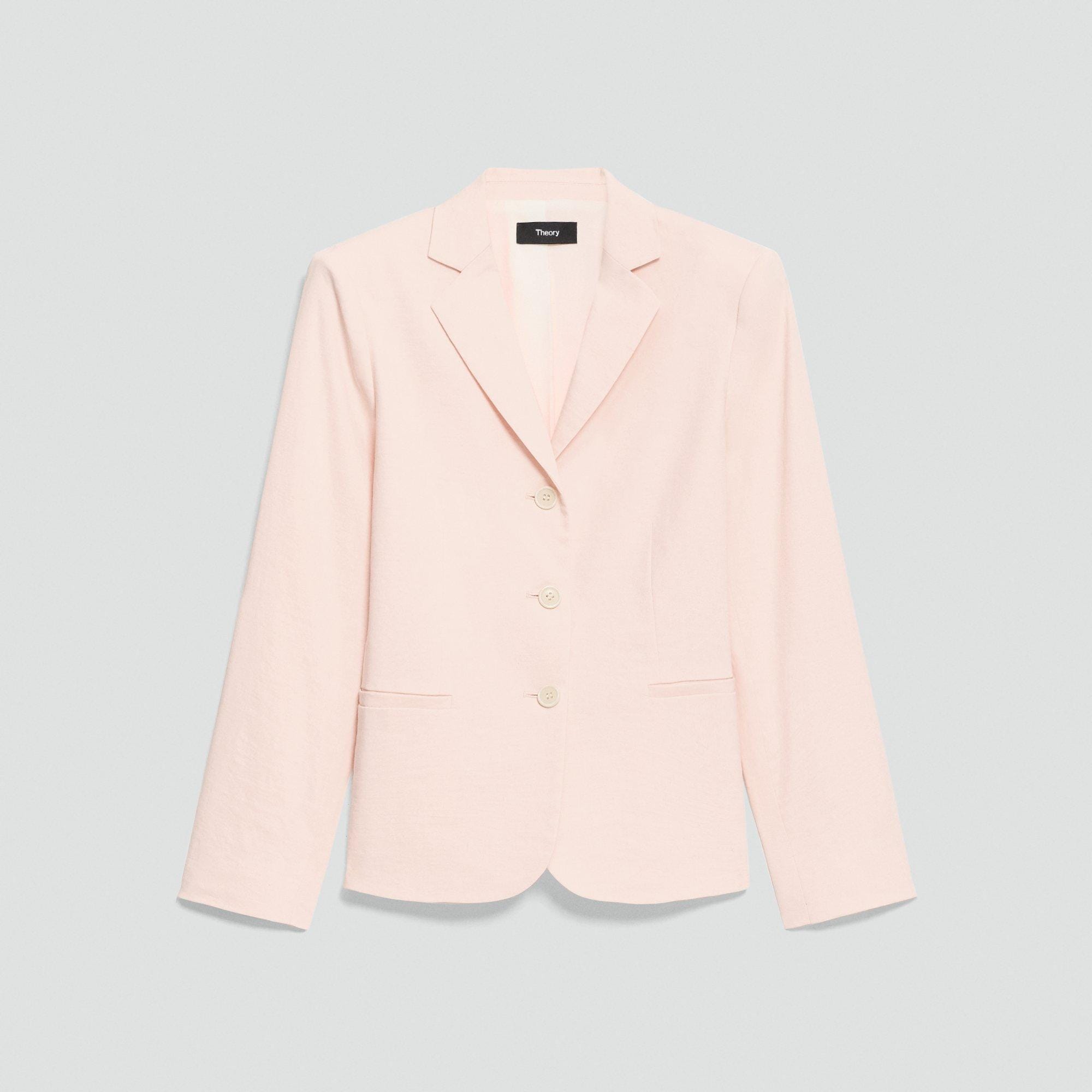 Shrunken Three-Button Blazer in Good Linen