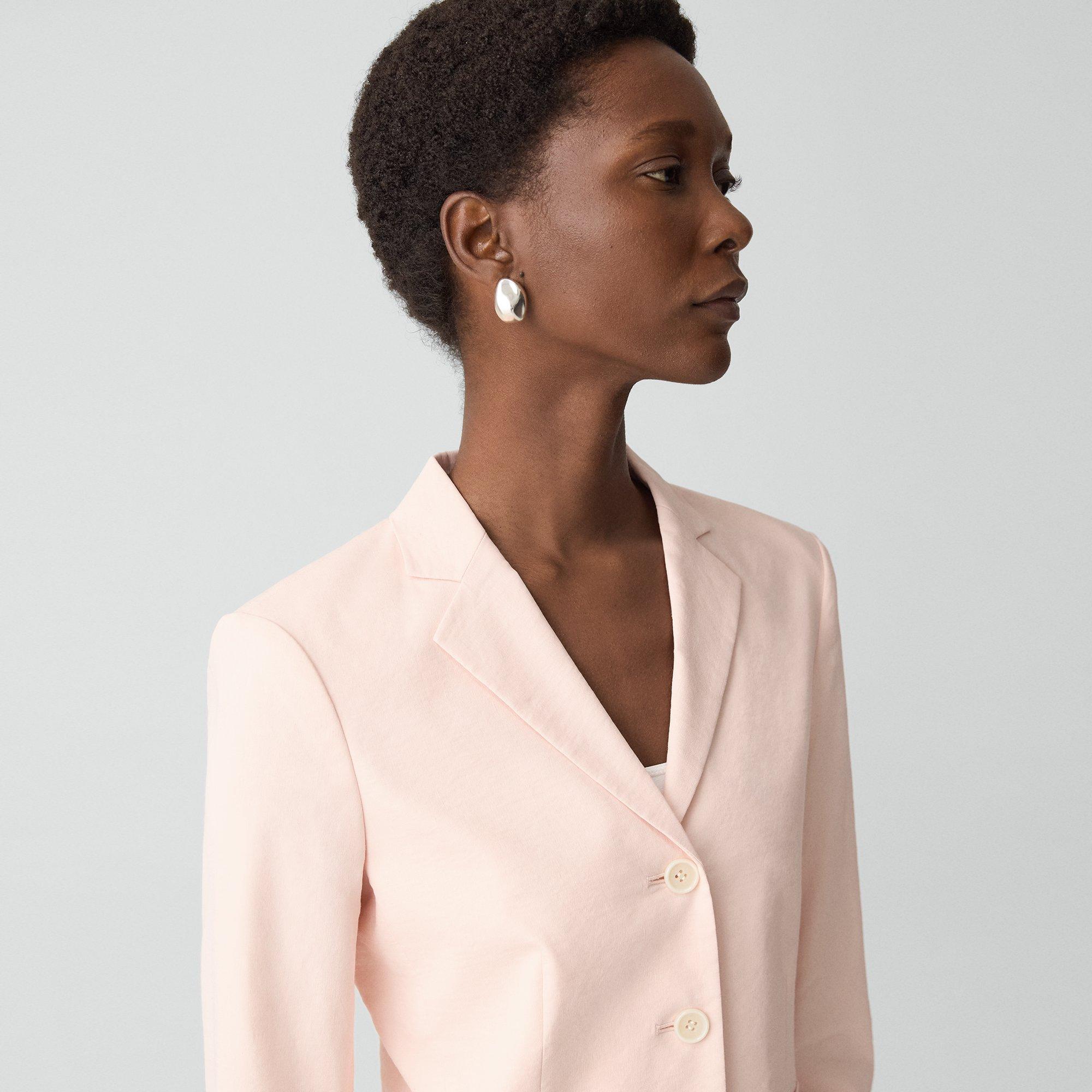 Shrunken Three-Button Blazer in Good Linen