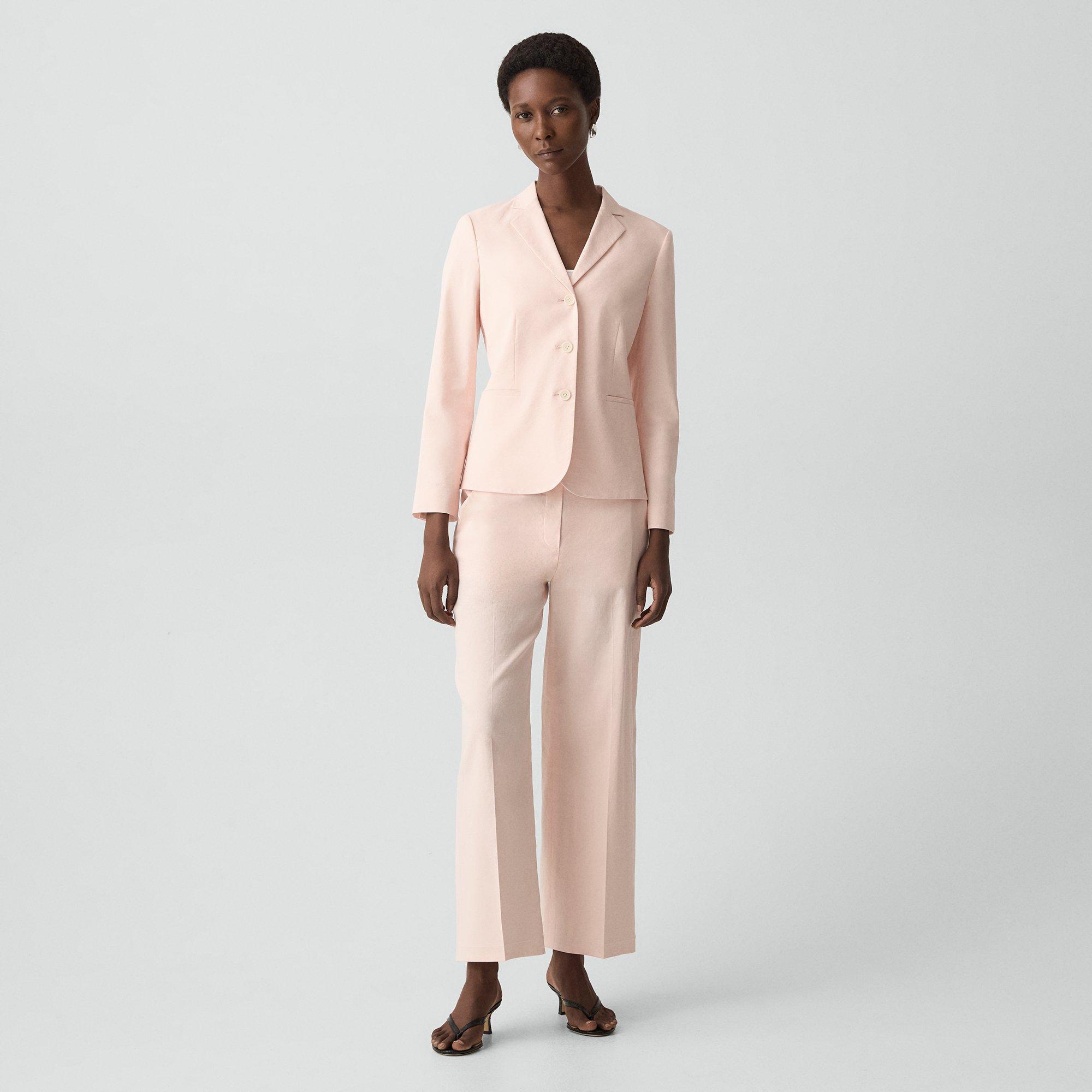 Shrunken Three-Button Blazer in Good Linen