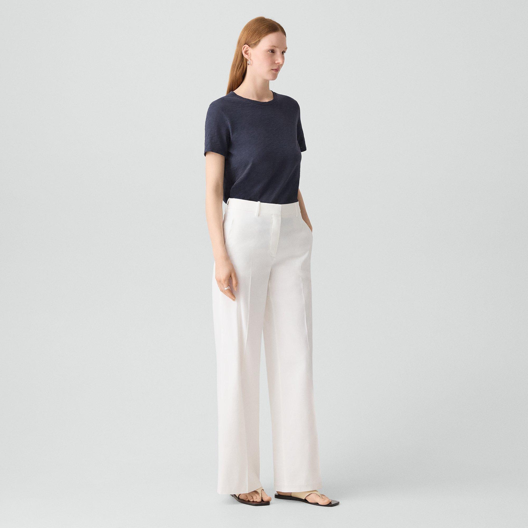 Wide-Leg Trousers in Good Linen
