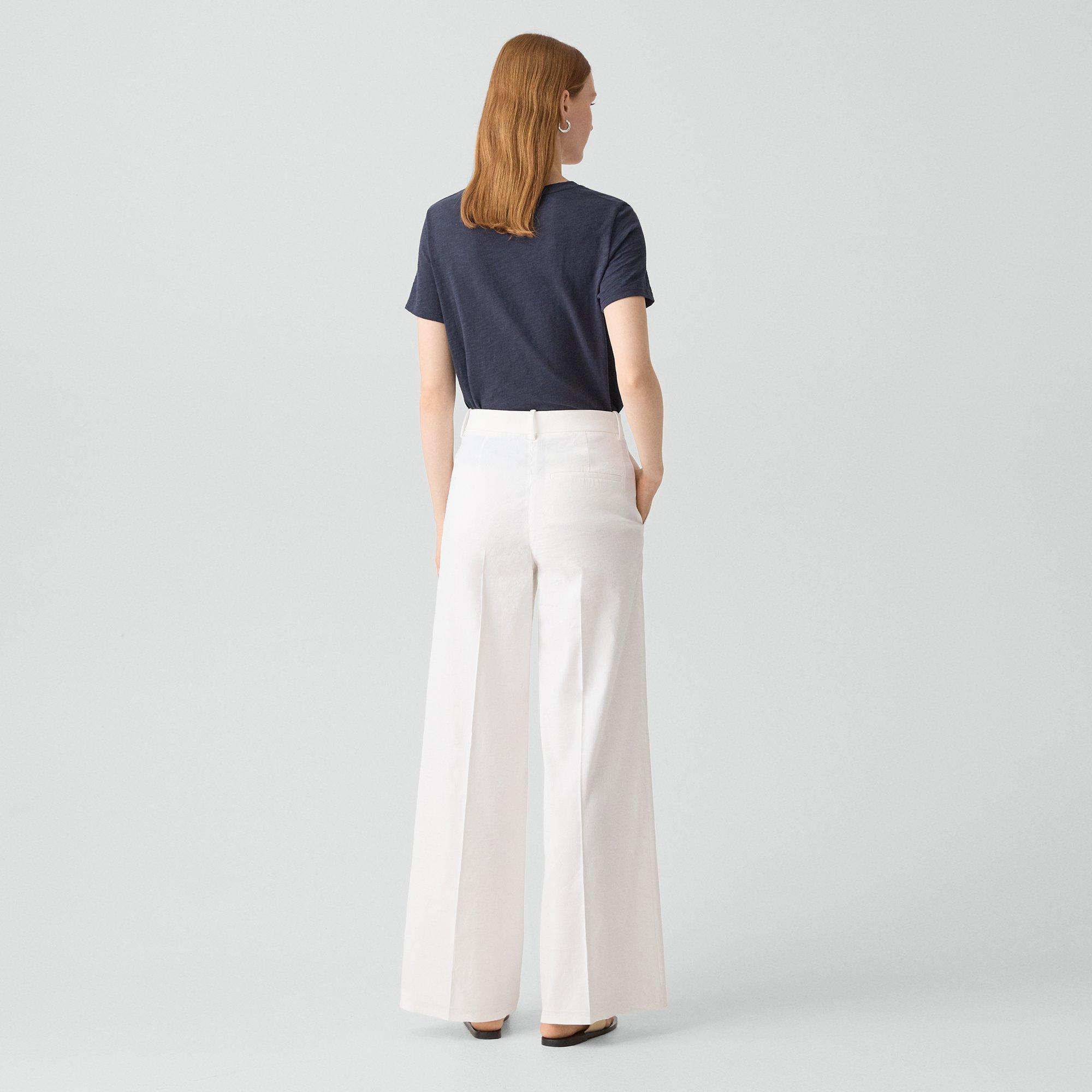 Wide-Leg Trousers in Good Linen