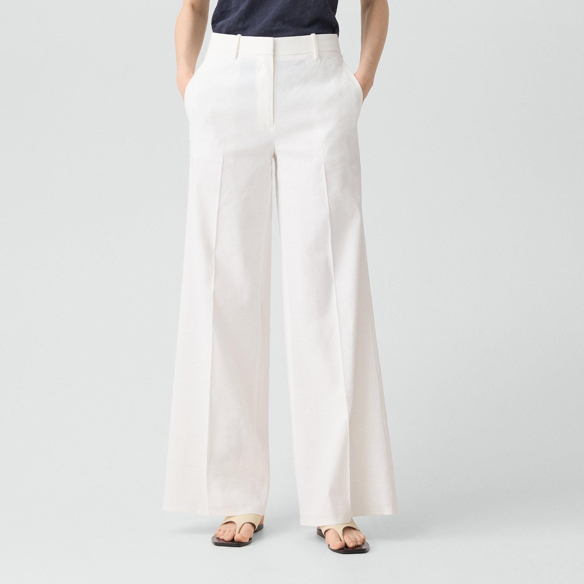 Wide-Leg Trousers in Good Linen