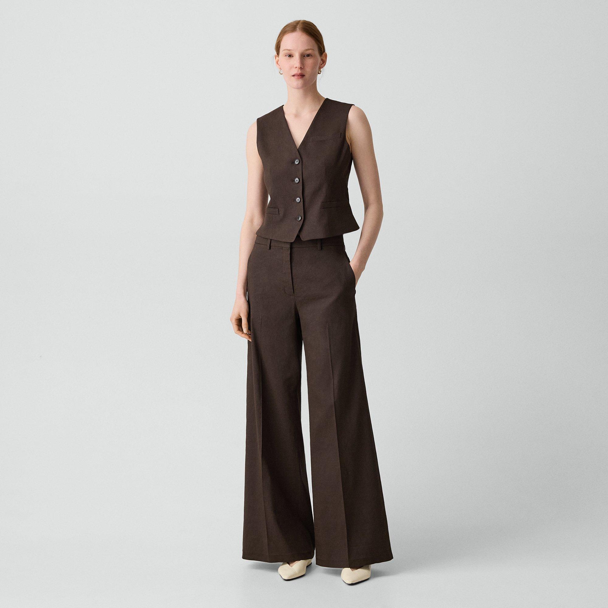 Wide-Leg Trousers in Good Linen