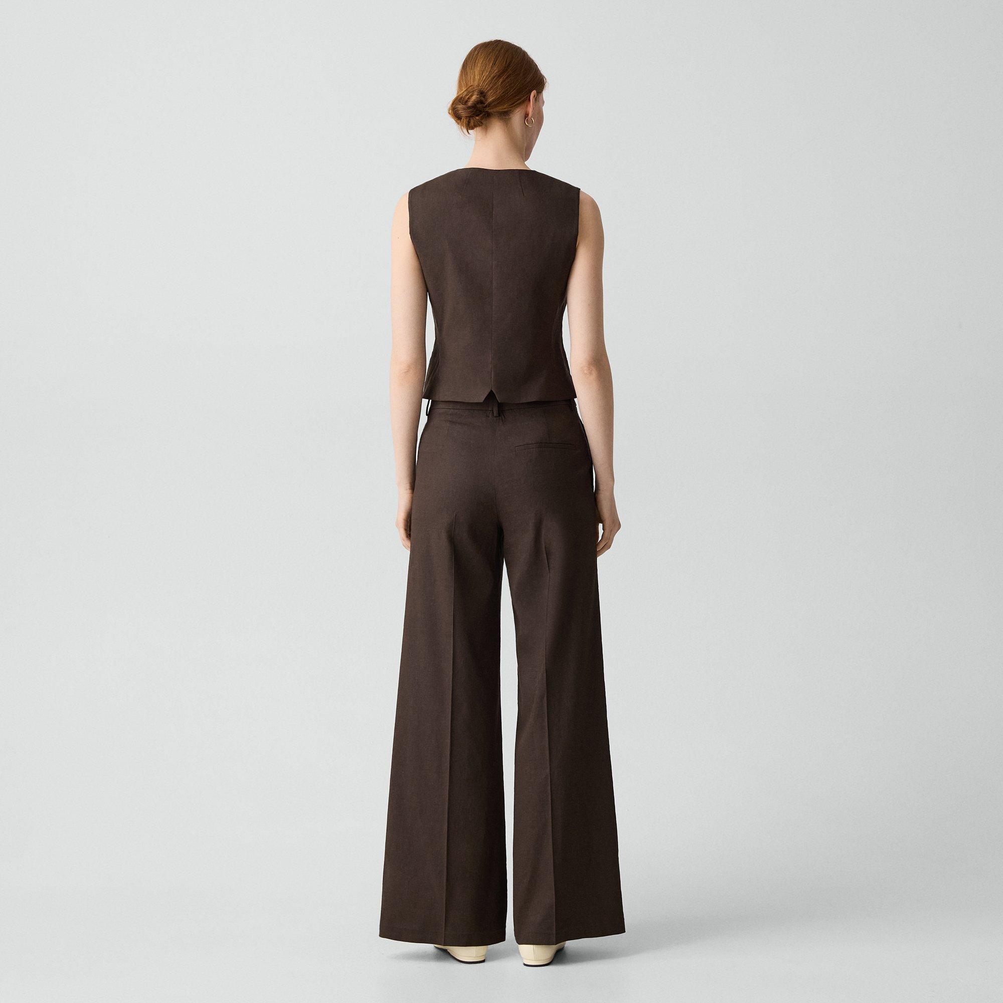 Wide-Leg Trousers in Good Linen