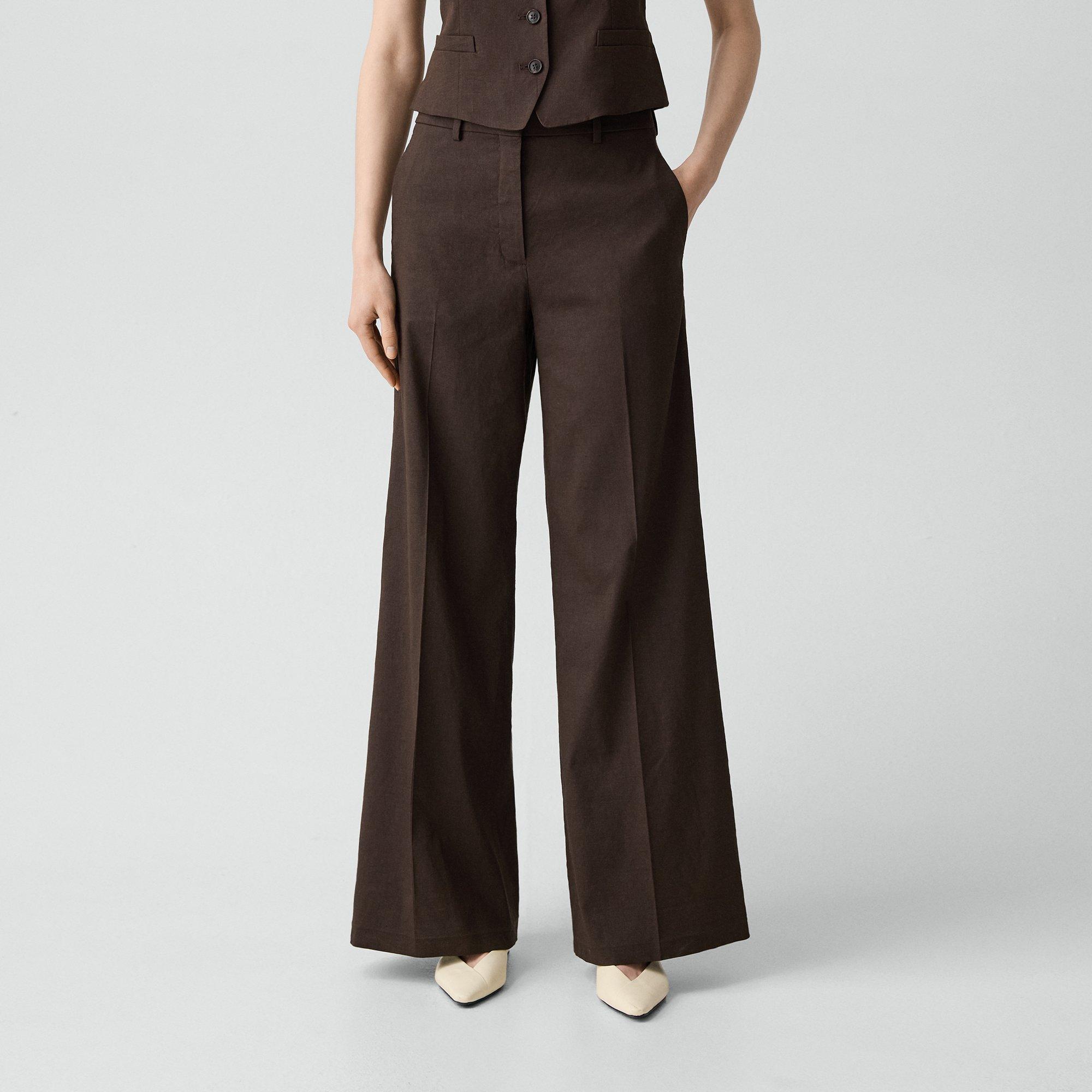 Wide-Leg Trousers in Good Linen