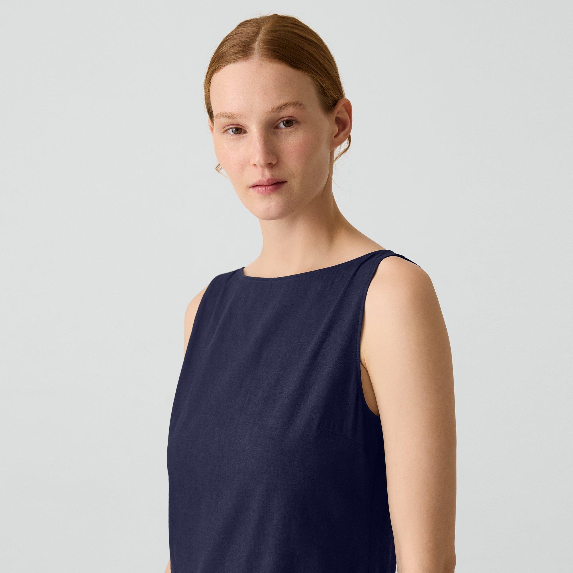 Boatneck Dress in Good Linen