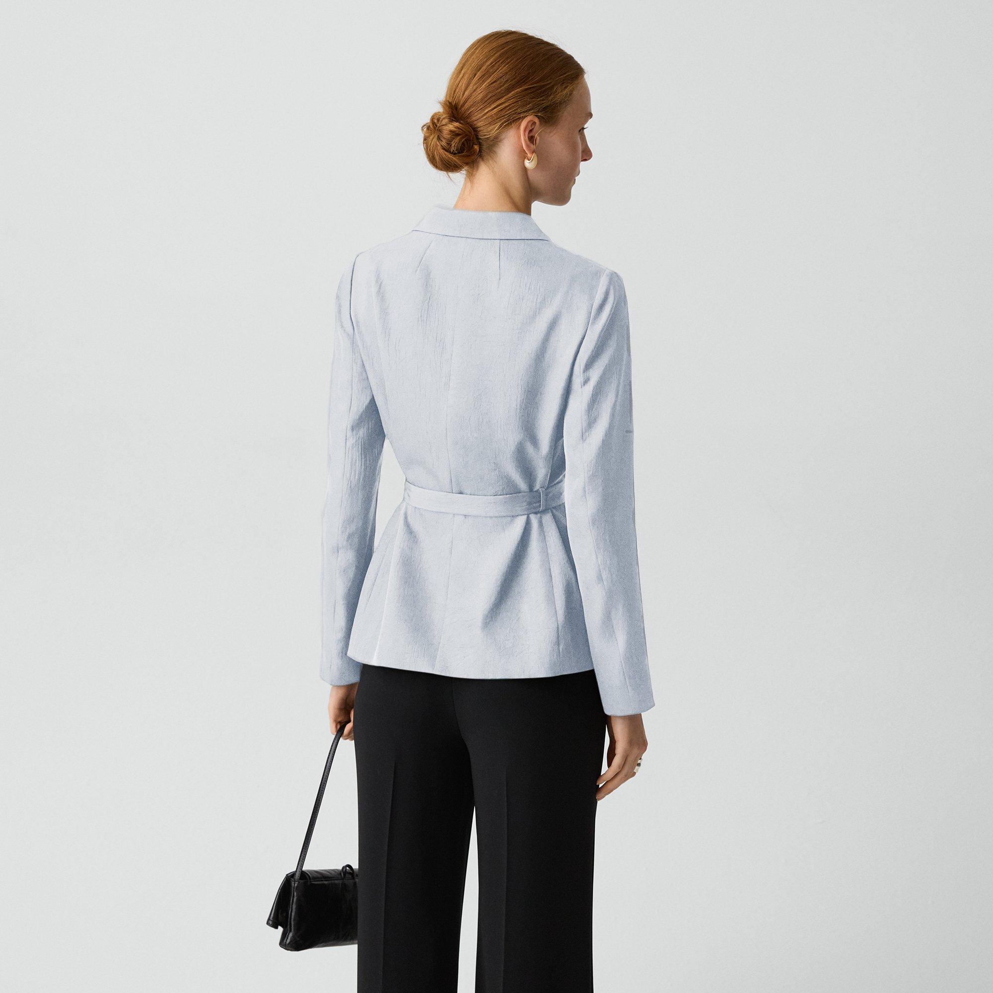 Tie-Waist Jacket in Washed Twill