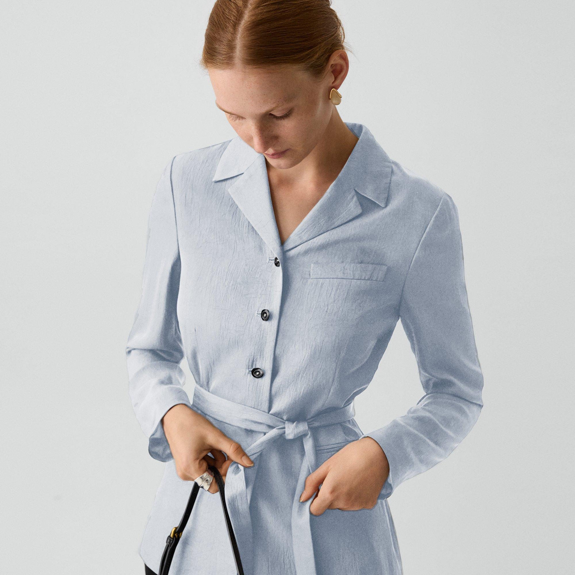 Tie-Waist Jacket in Washed Twill