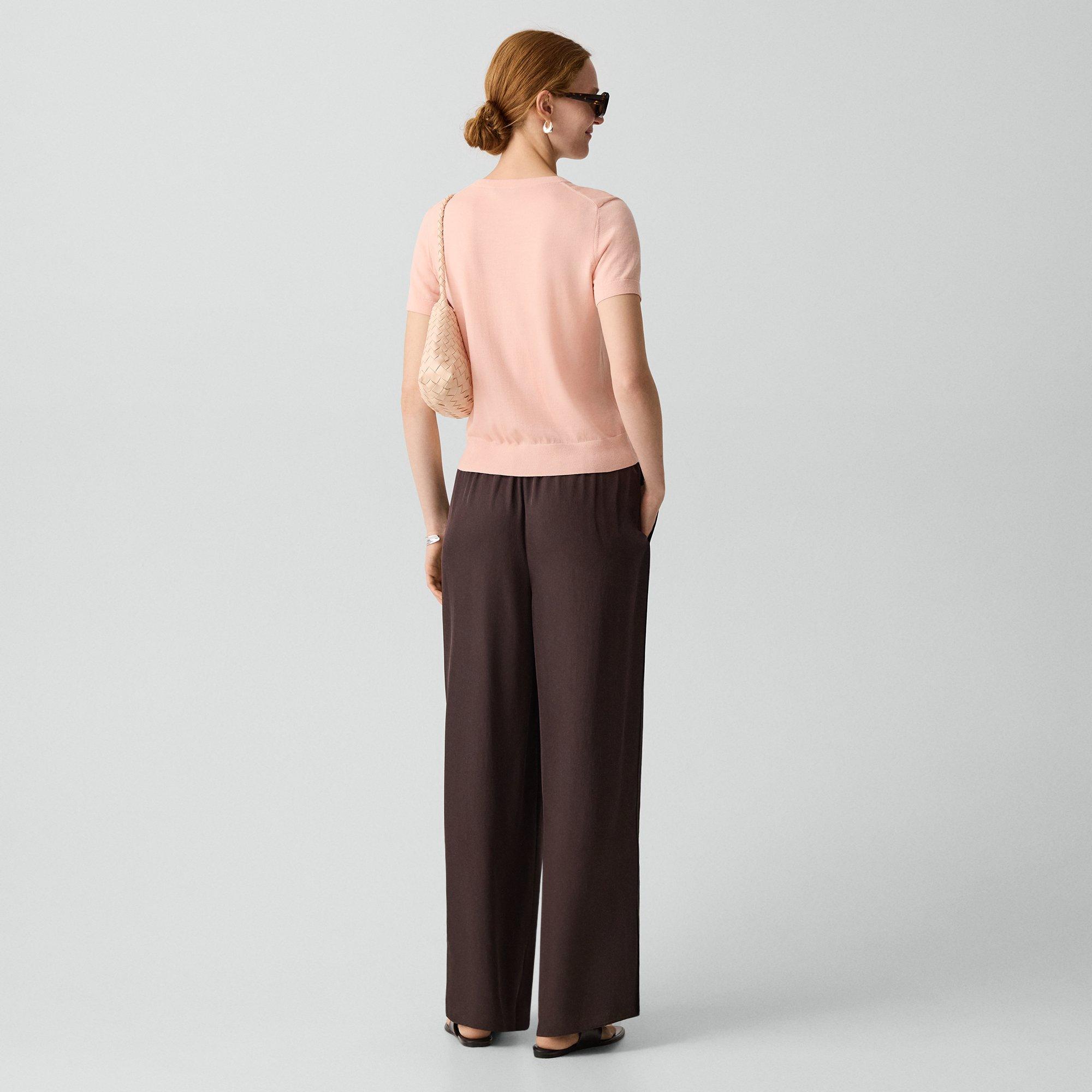 Vented Pull-On Pant in Washed Twill