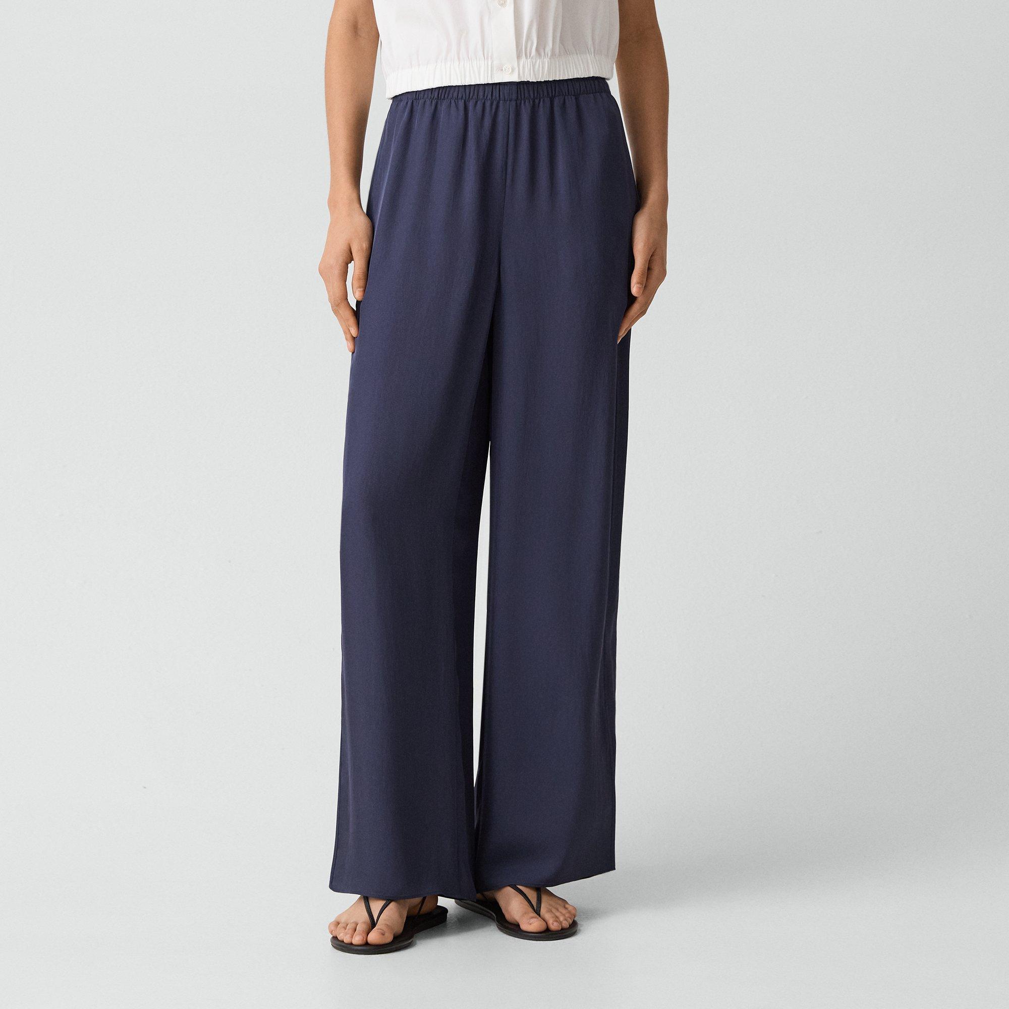 Vented Pull-On Pant in Washed Twill