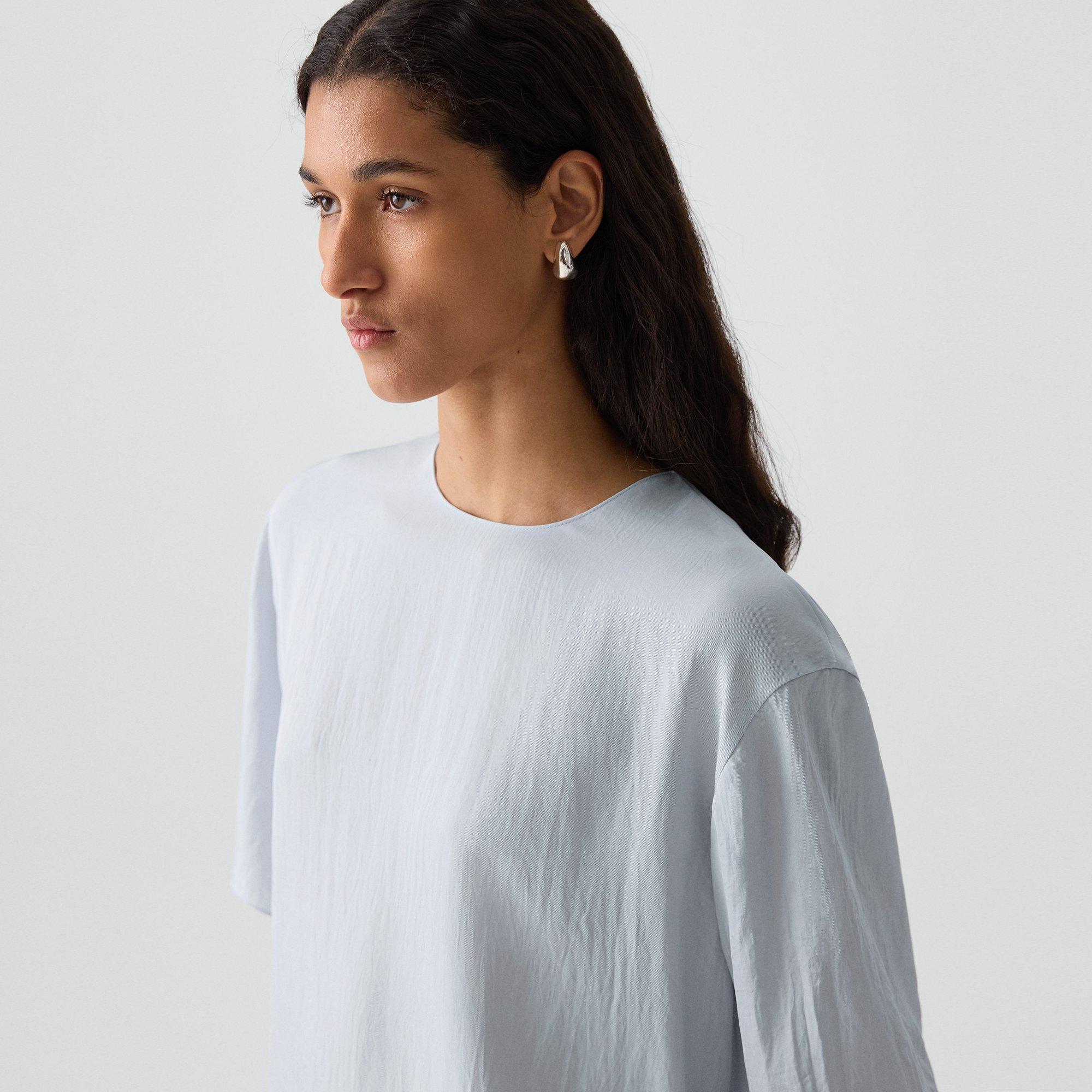 Boxy Tee in Washed Twill