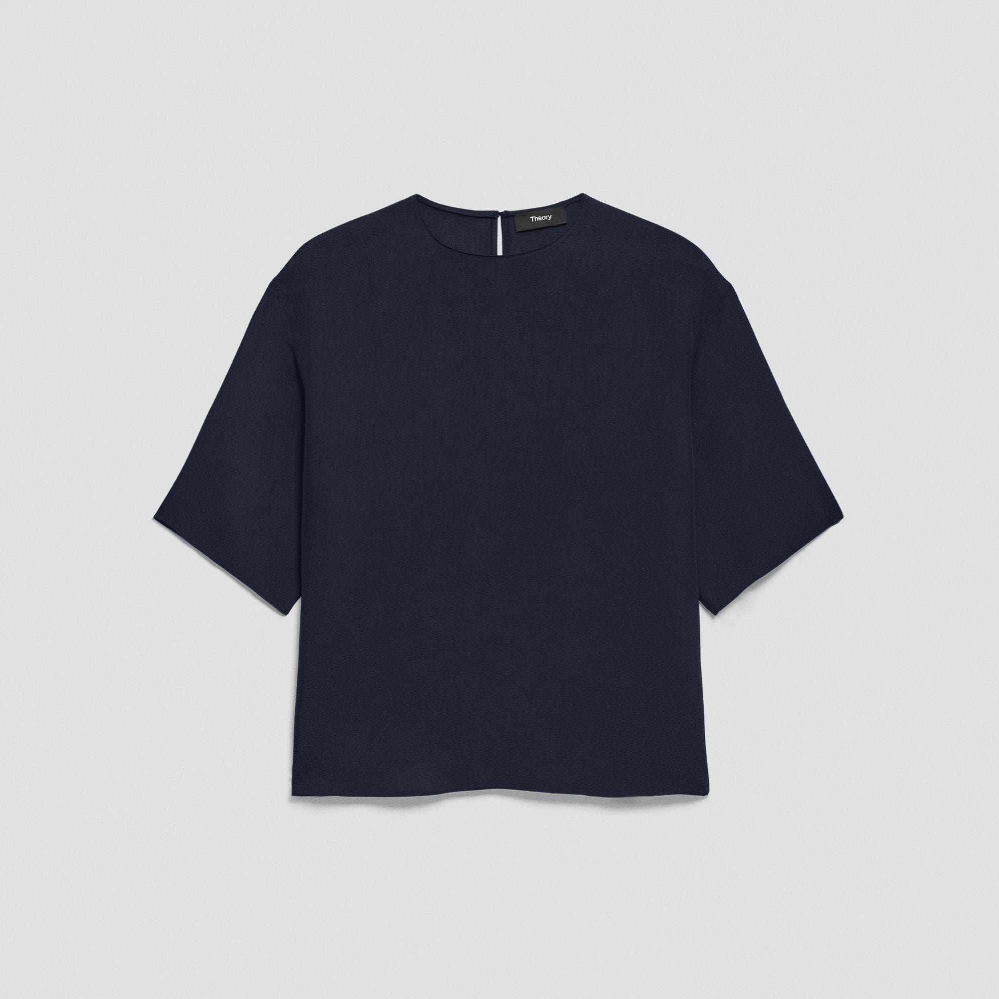 Boxy Tee in Washed Twill