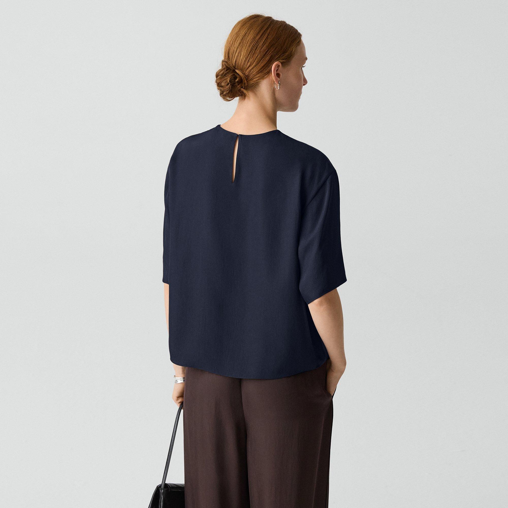 Boxy Tee in Washed Twill