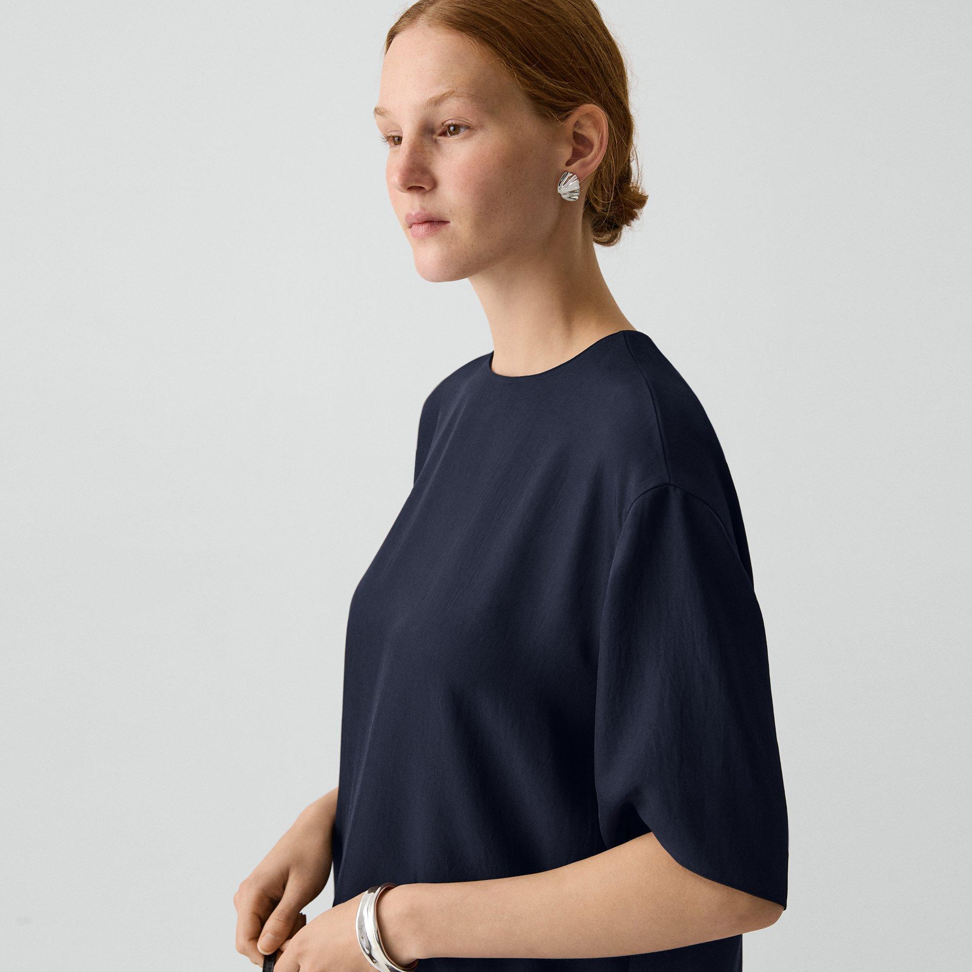 Boxy Tee in Washed Twill