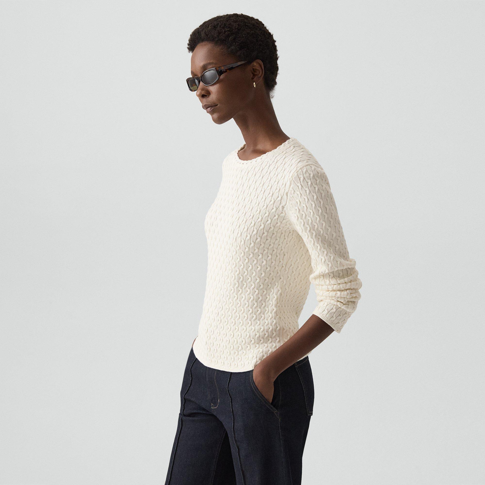 Textured Sweater in Orchard Cotton