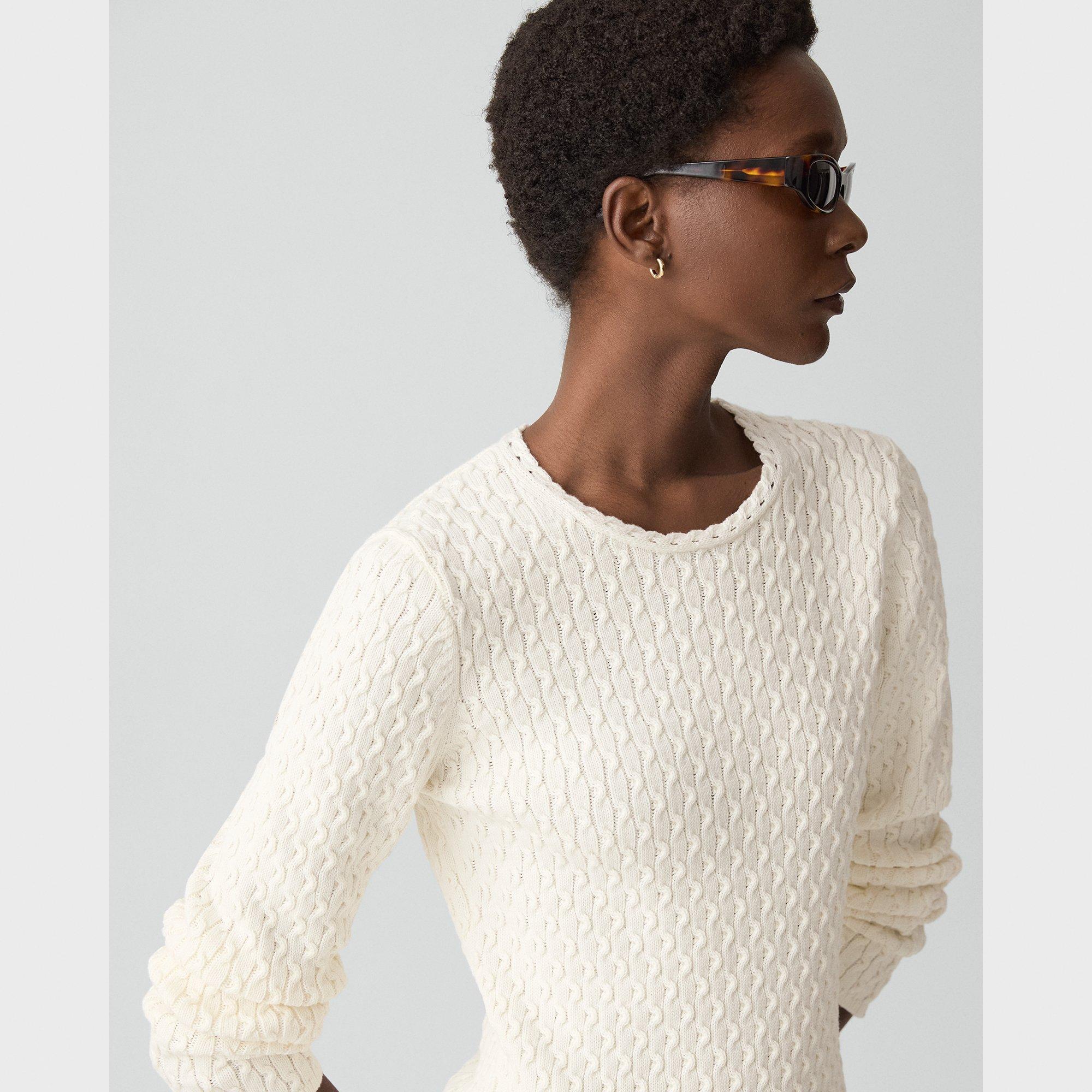 Textured Sweater in Orchard Cotton