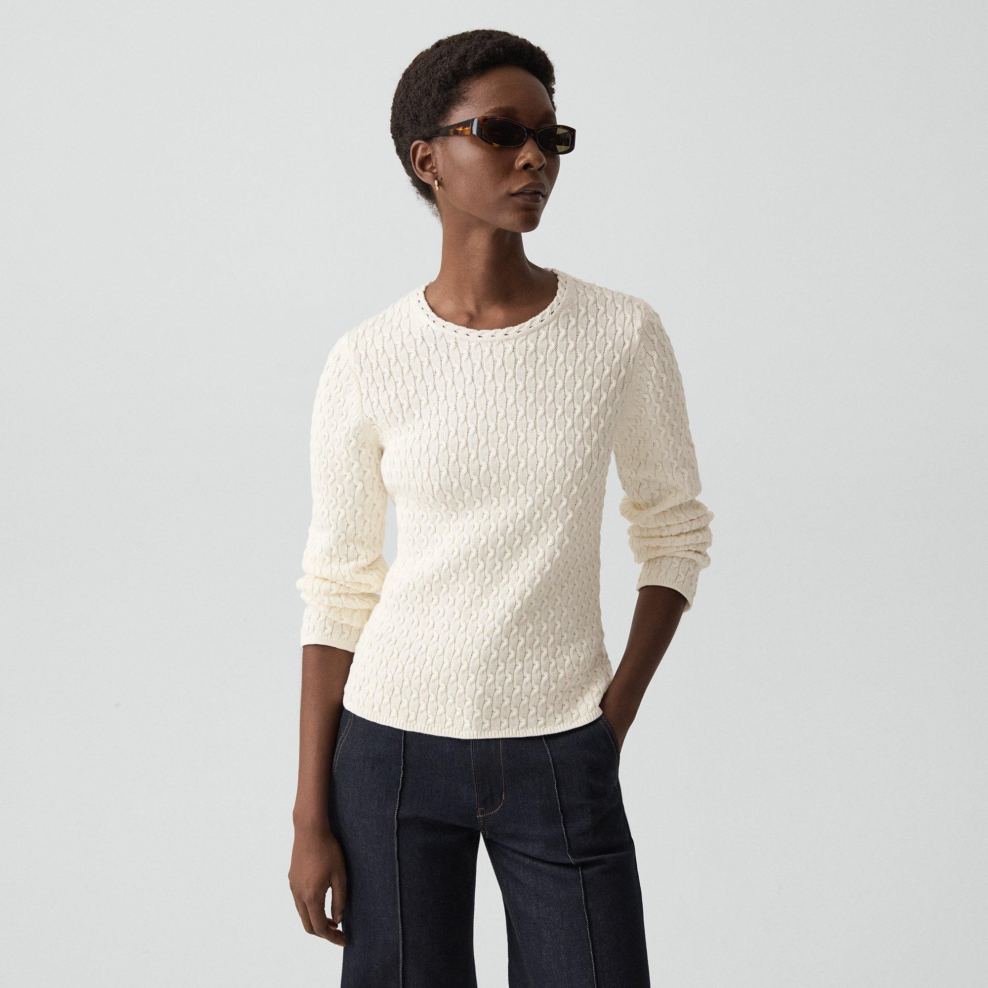 Textured Sweater in Orchard Cotton
