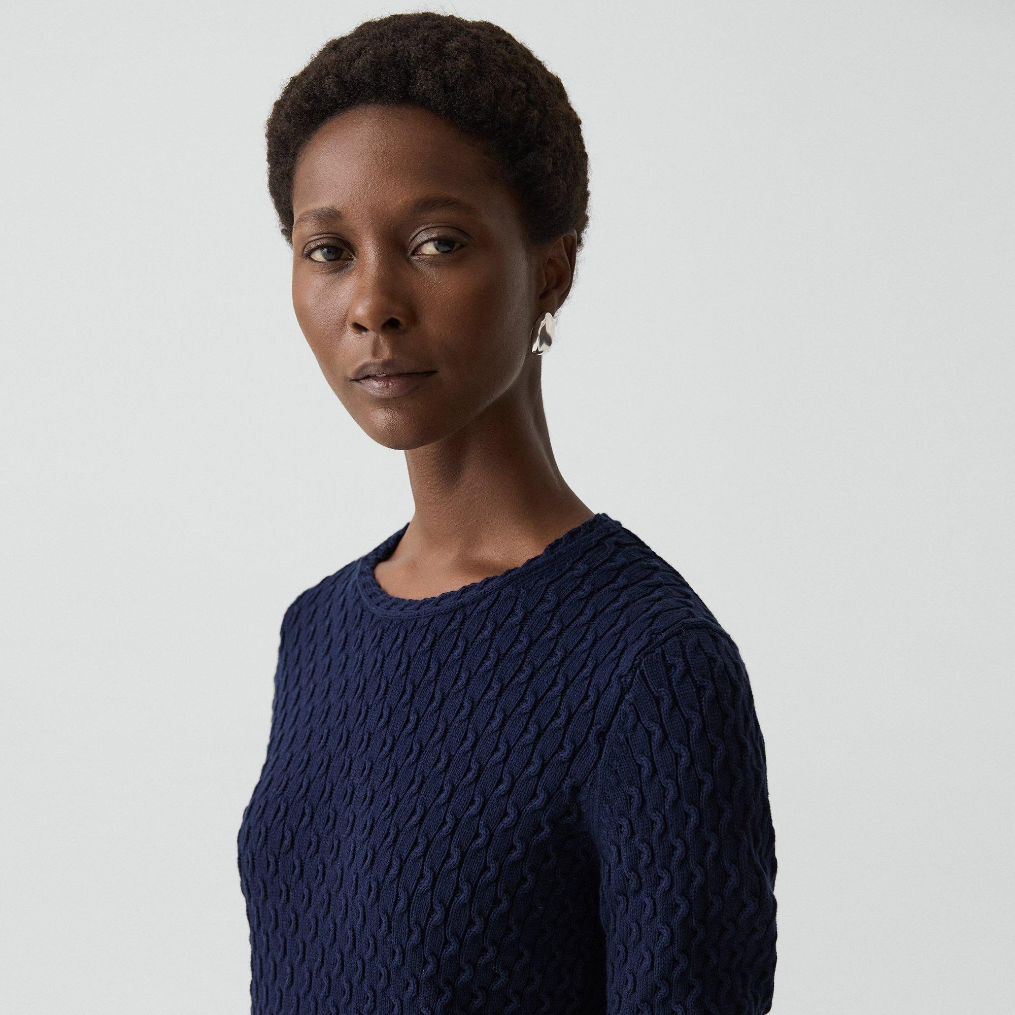 Textured Sweater in Orchard Cotton