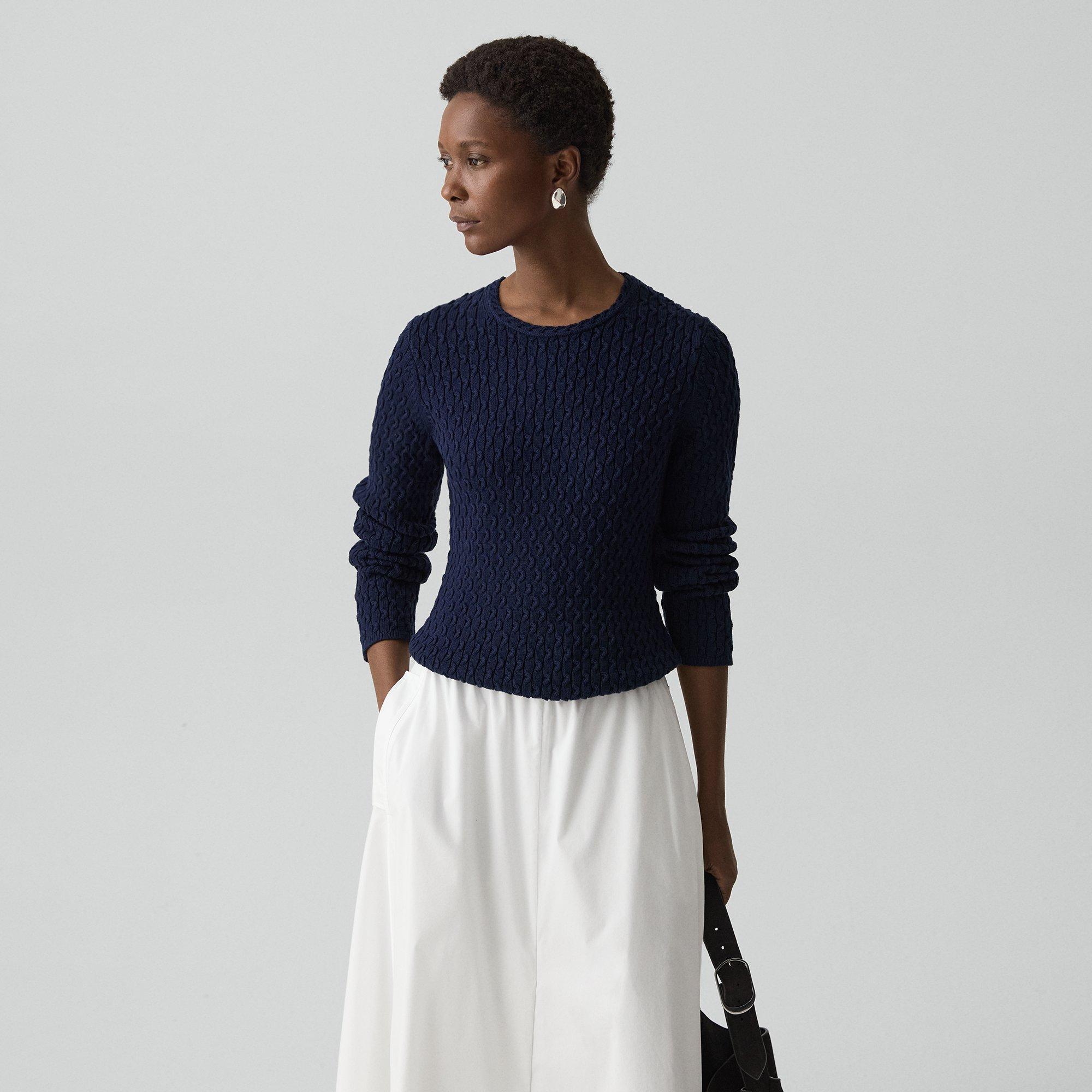 Textured Sweater in Orchard Cotton