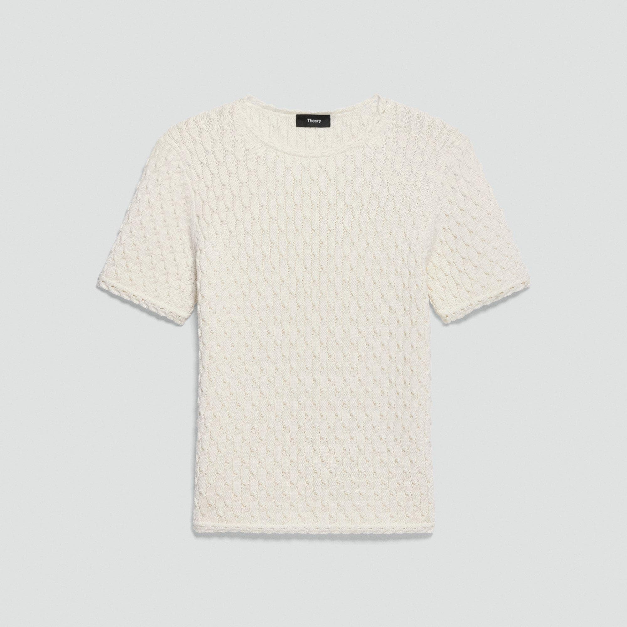 Textured Tee in Orchard Cotton
