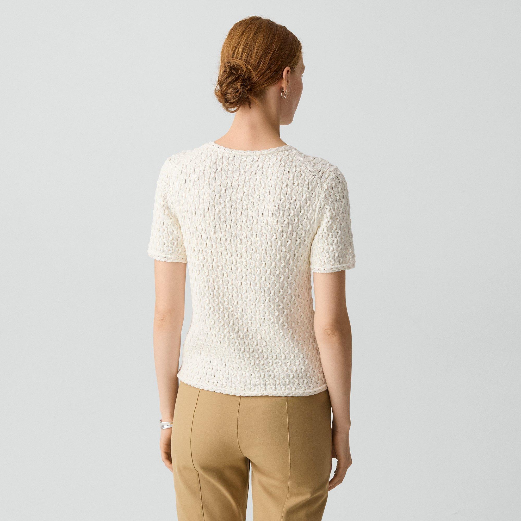 Textured Tee in Orchard Cotton