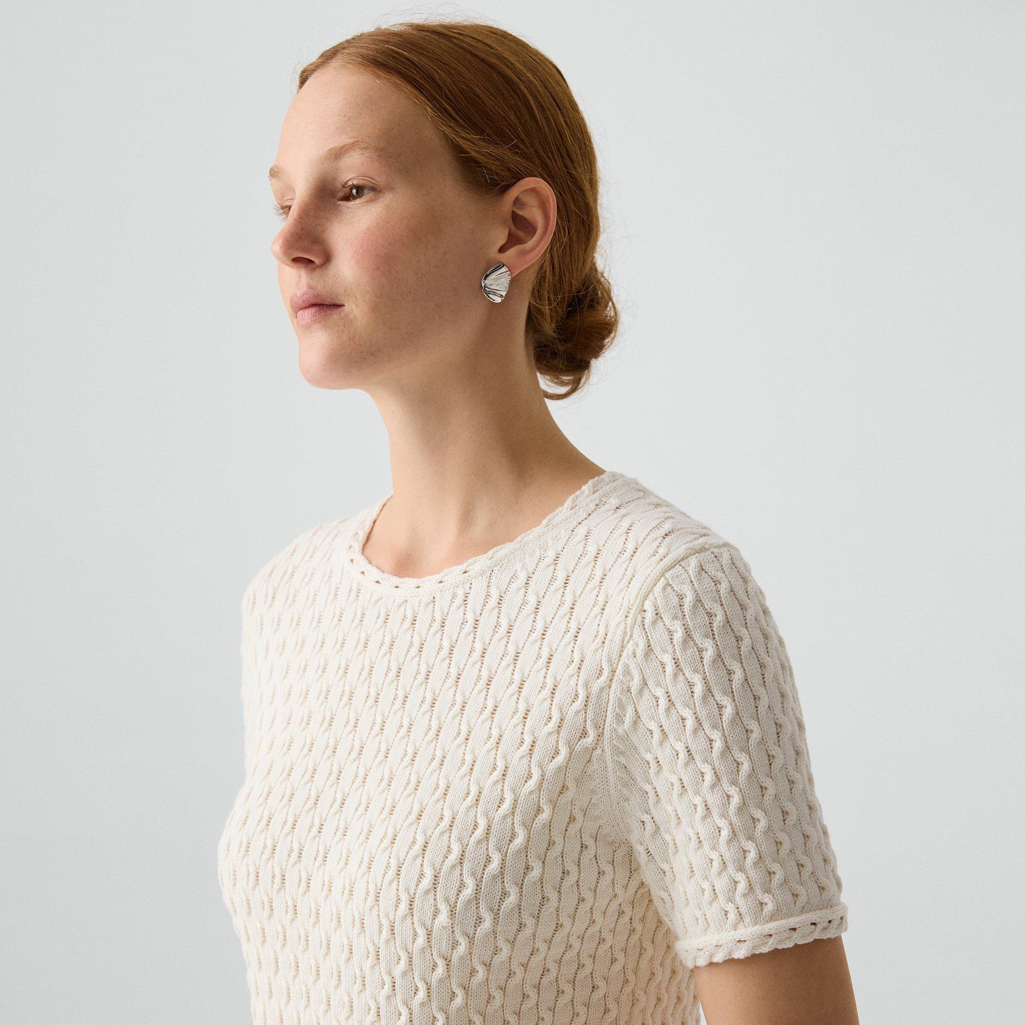 Textured Tee in Orchard Cotton