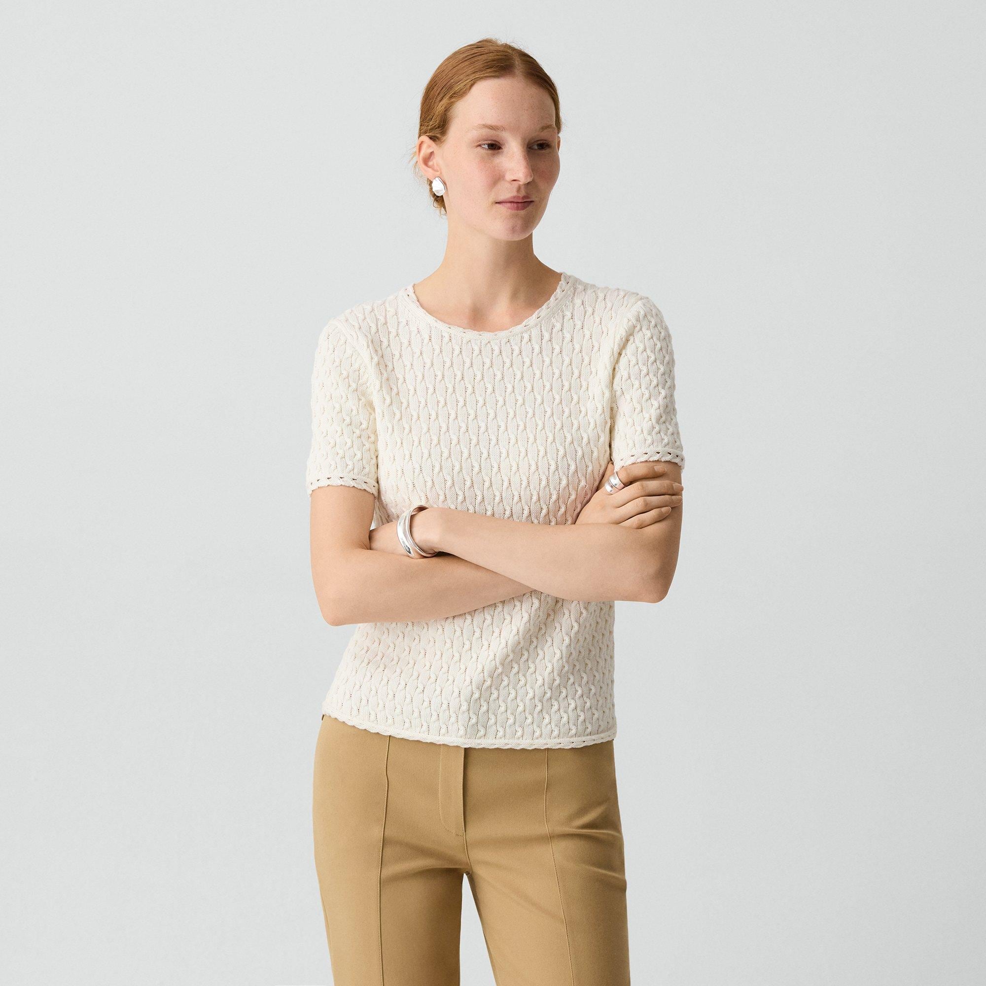 Textured Tee in Orchard Cotton