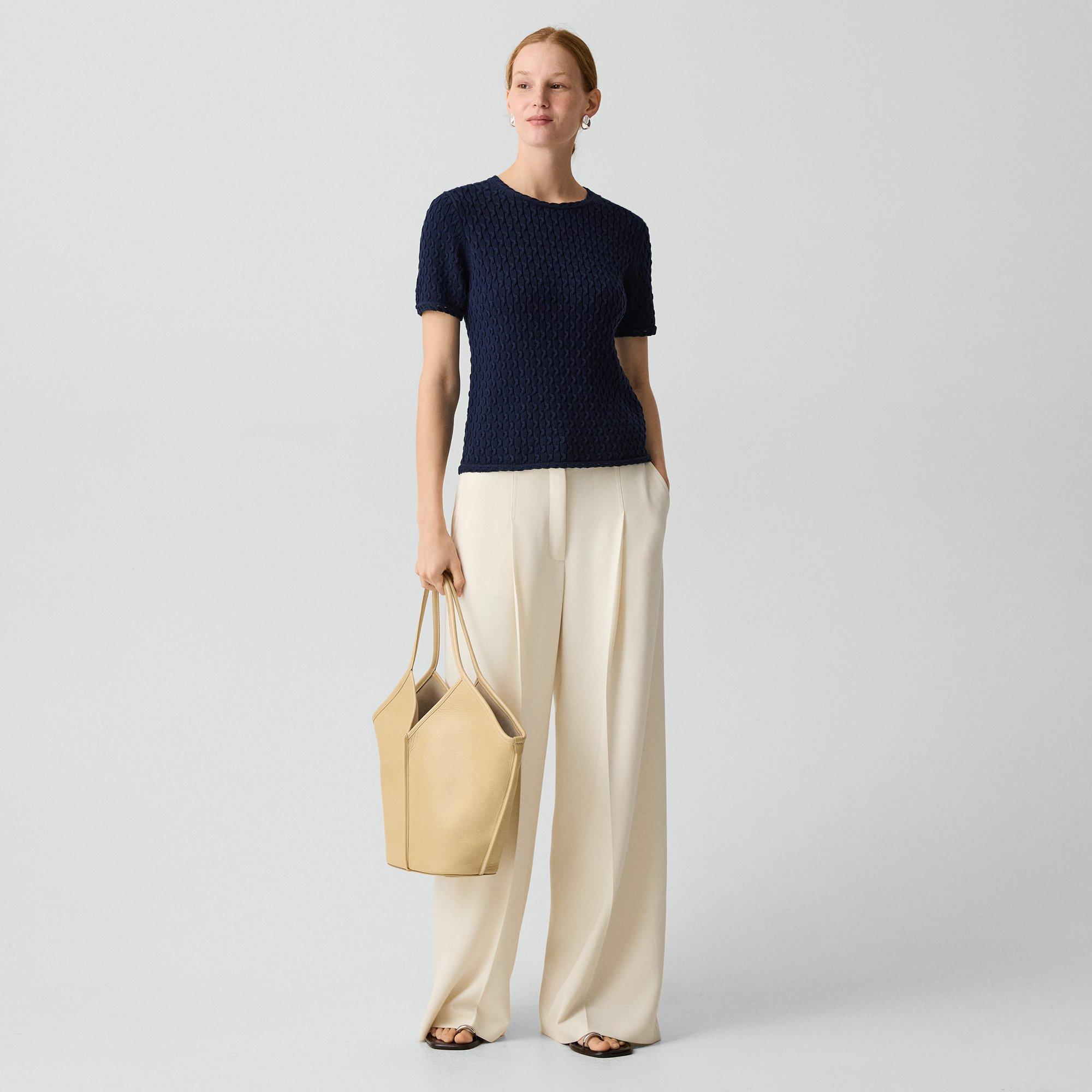 Textured Tee in Orchard Cotton