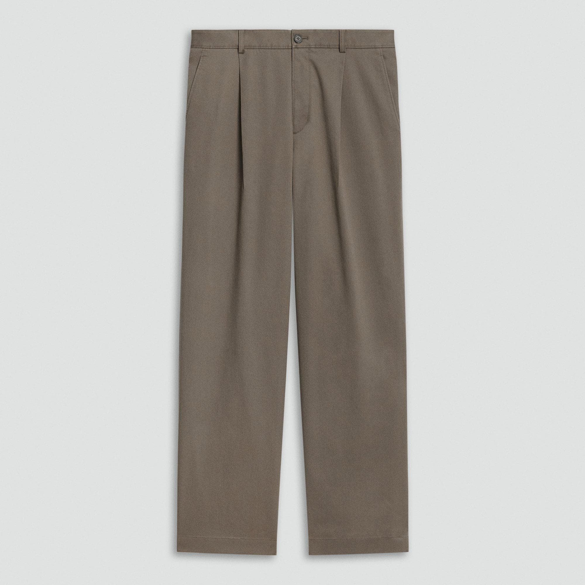 Relaxed Pleat Pant in Moonsoft Cotton