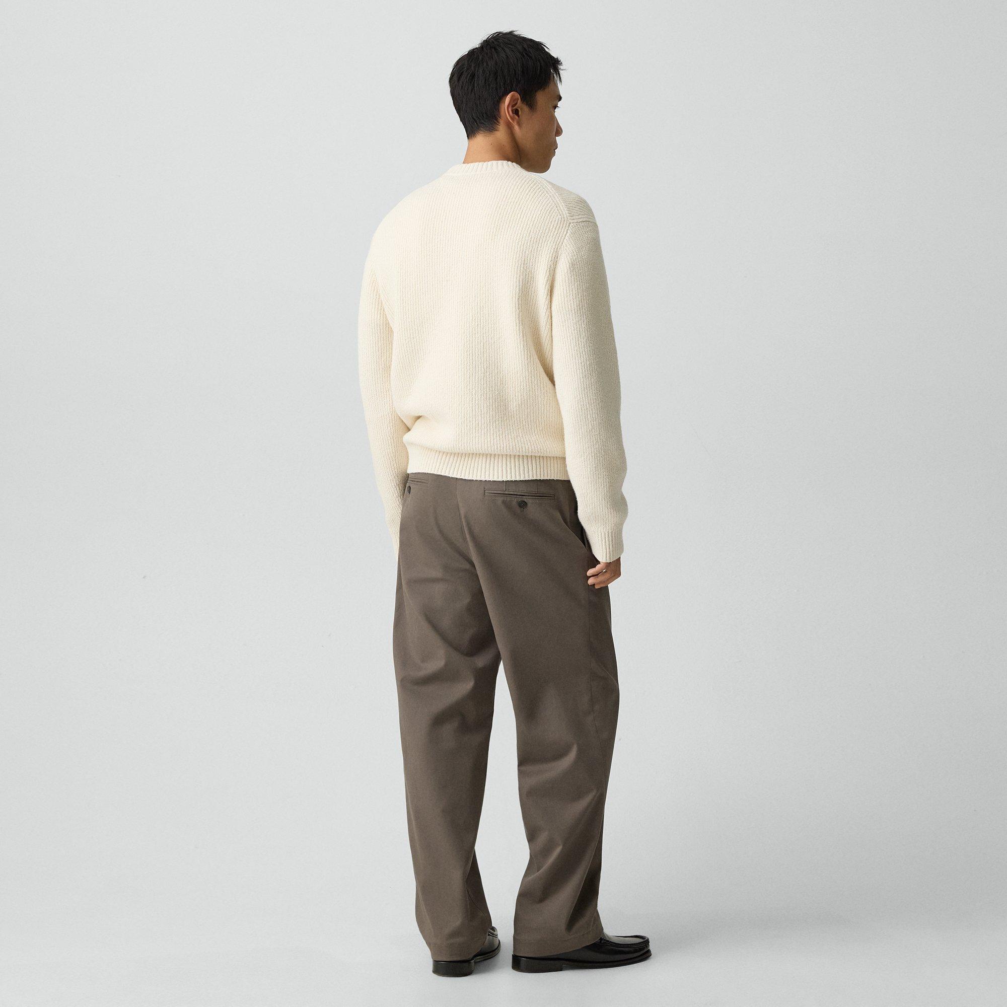 Relaxed Pleat Pant in Moonsoft Cotton