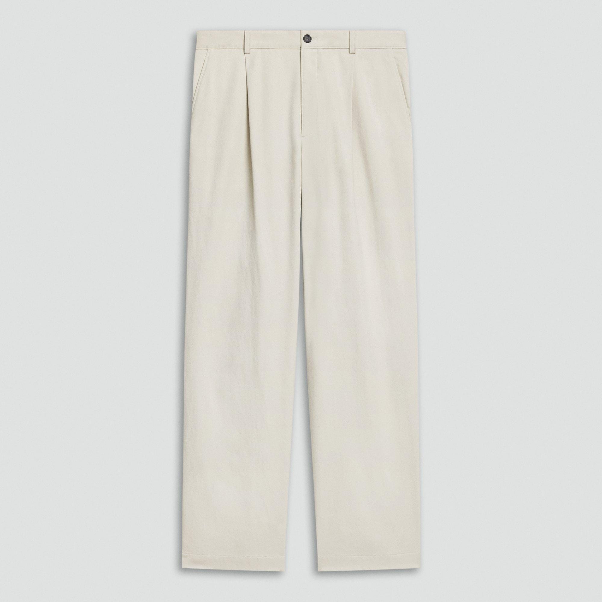 Relaxed Pleat Pant in Moonsoft Cotton