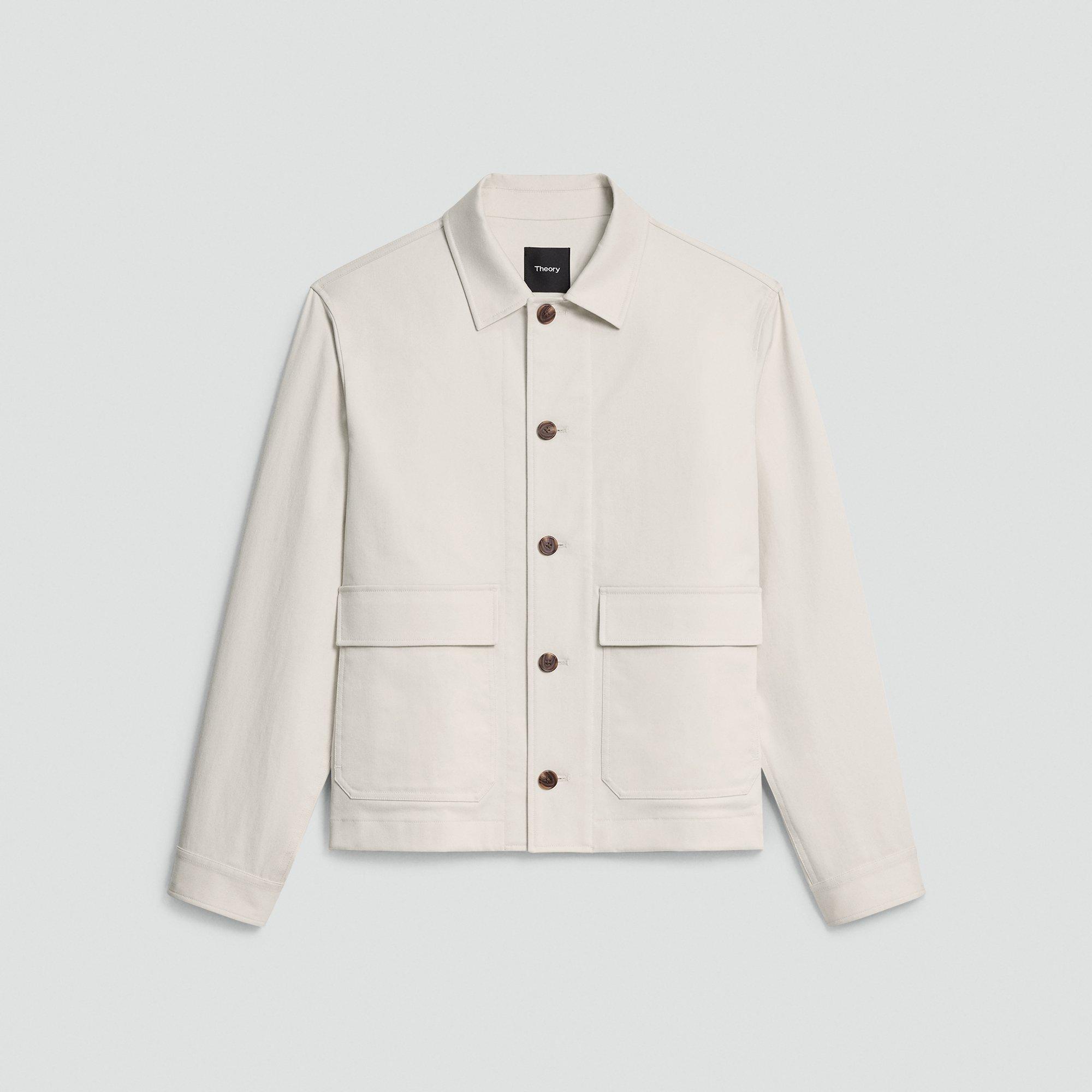Button-Up Jacket in Moonsoft Cotton