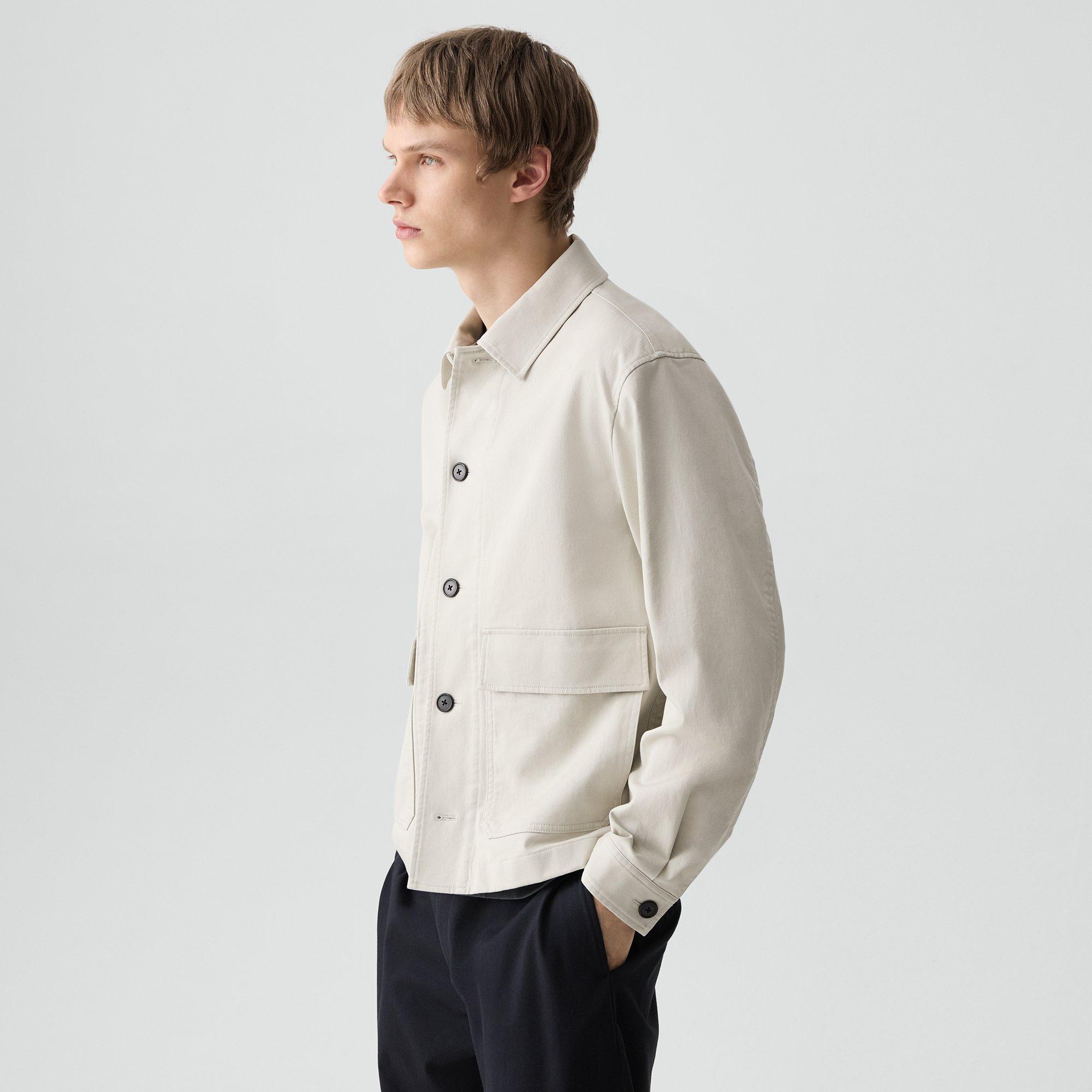 Button-Up Jacket in Moonsoft Cotton