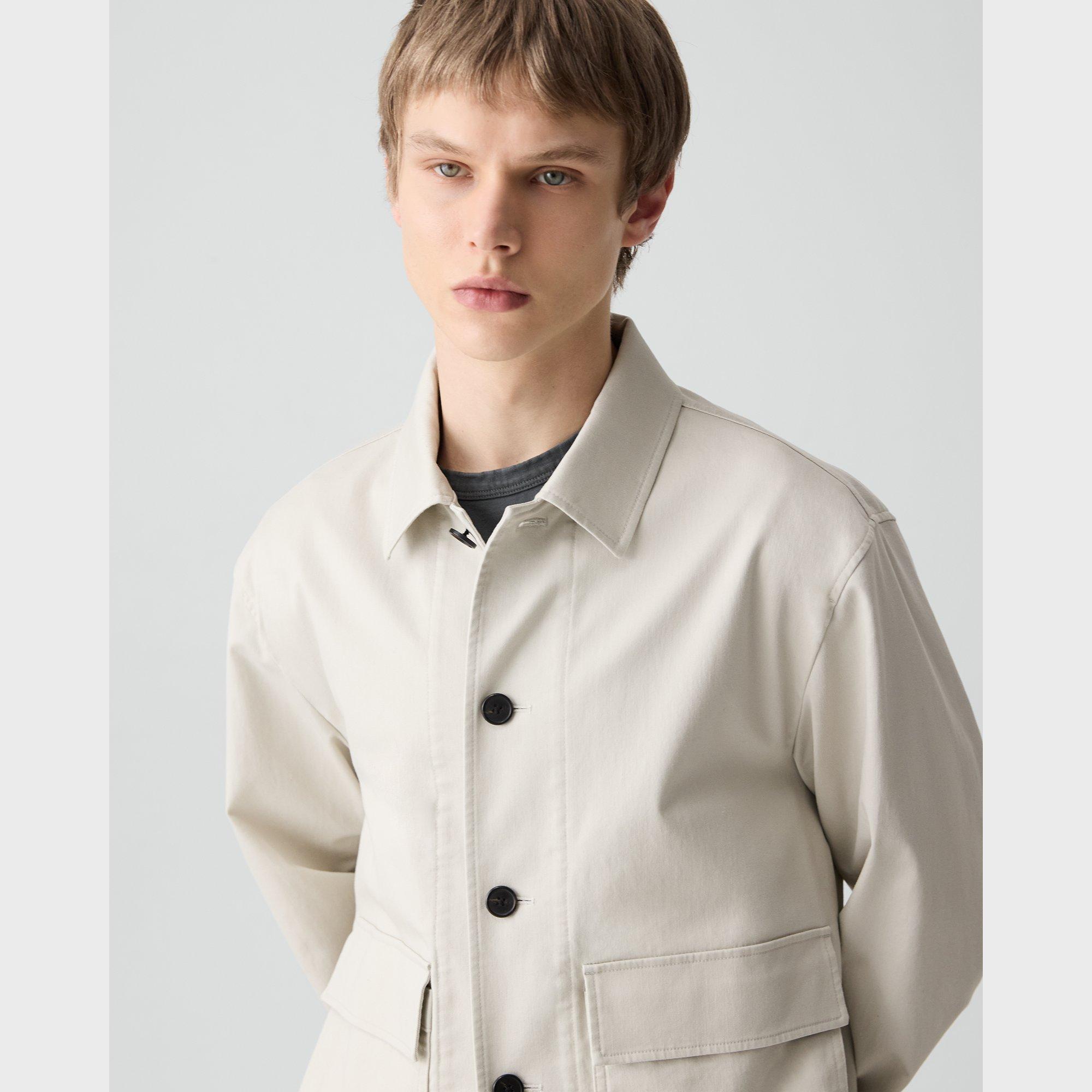 Button-Up Jacket in Moonsoft Cotton