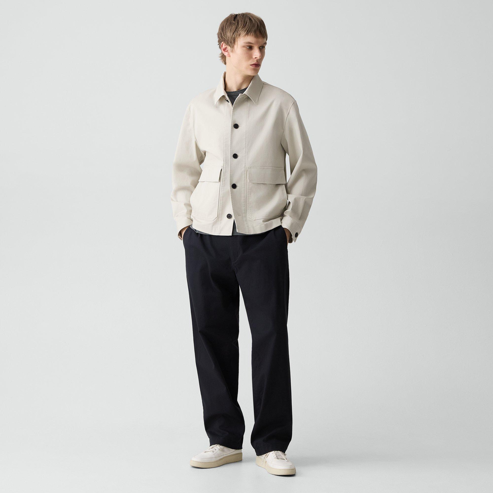 Button-Up Jacket in Moonsoft Cotton