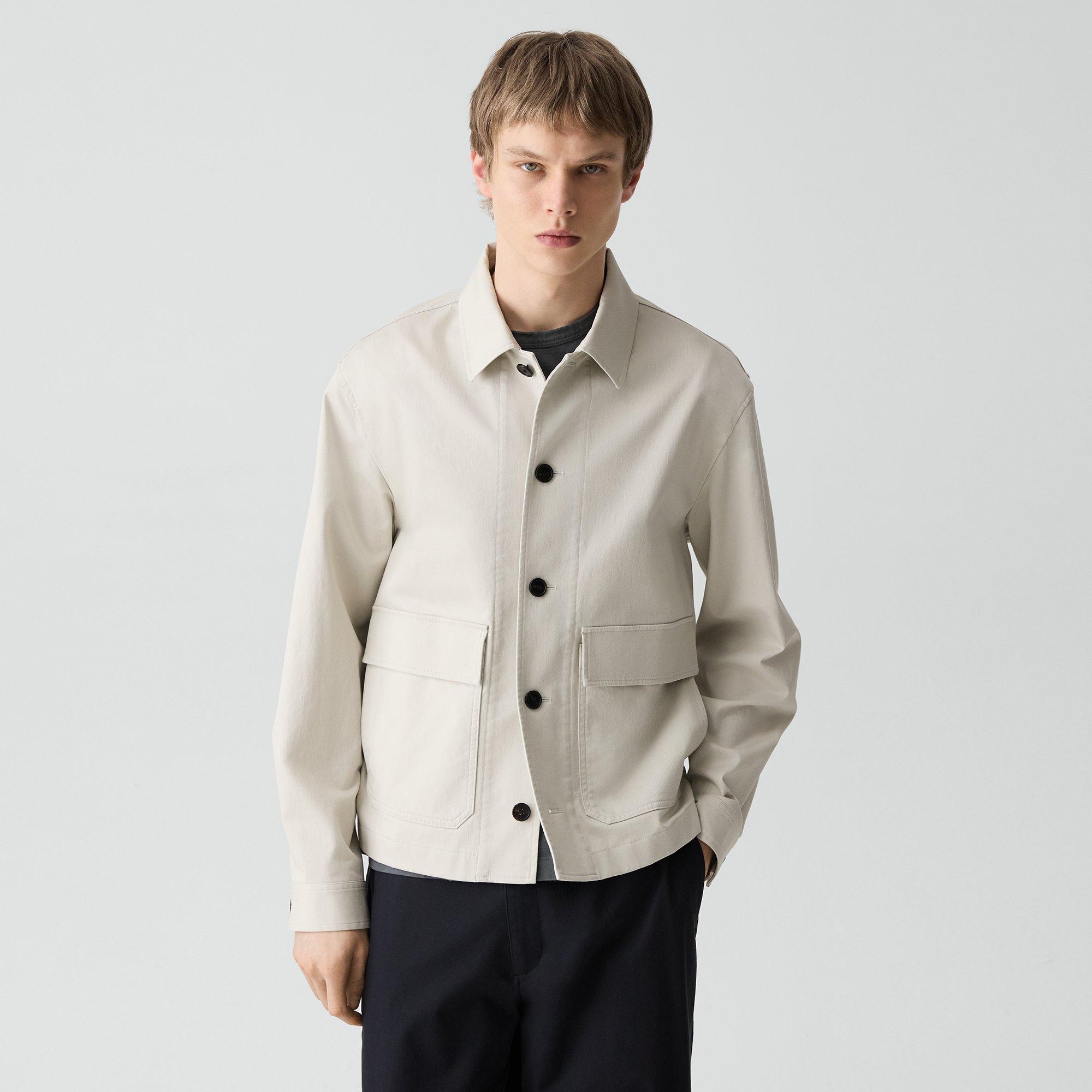 Button-Up Jacket in Moonsoft Cotton
