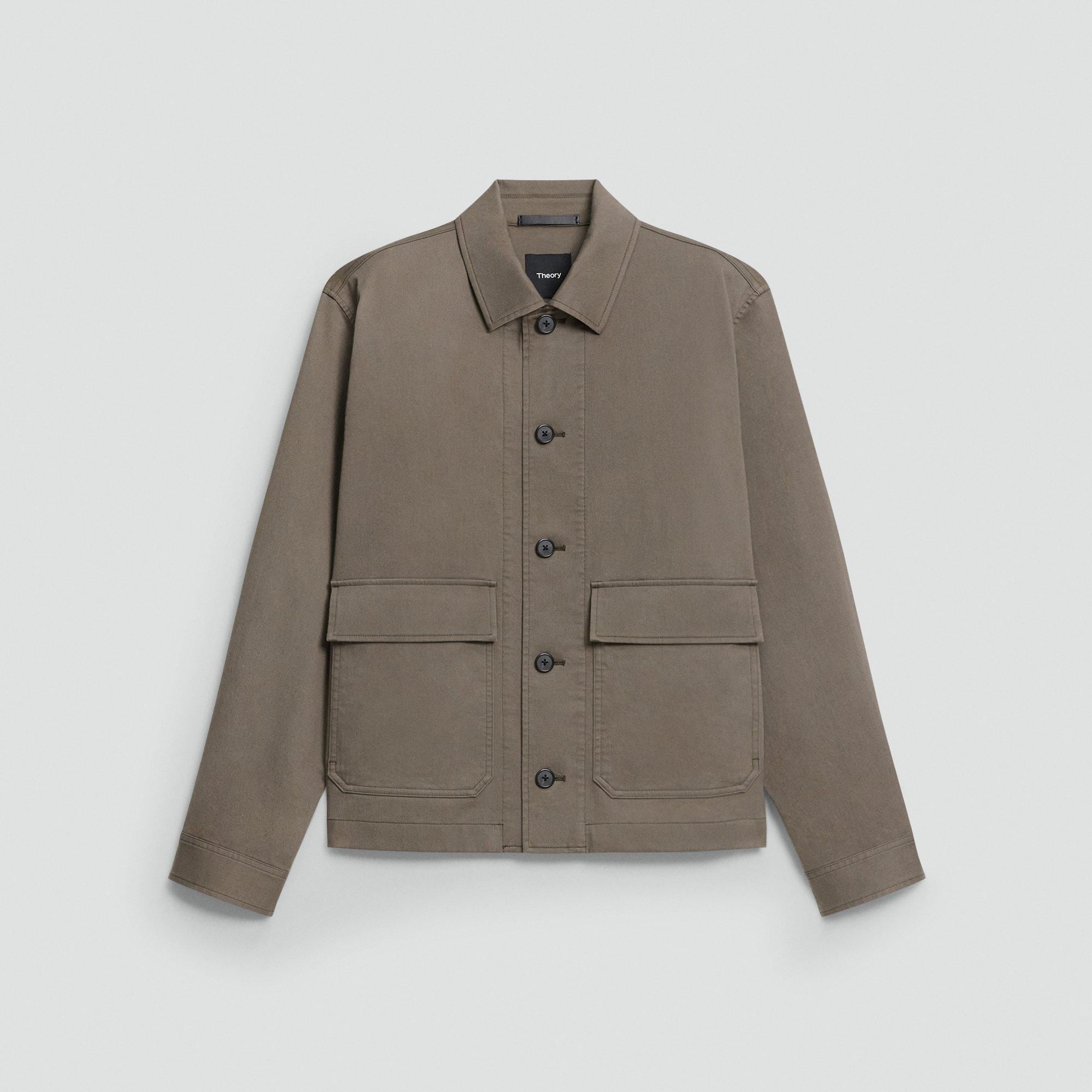 Button-Up Jacket in Moonsoft Cotton