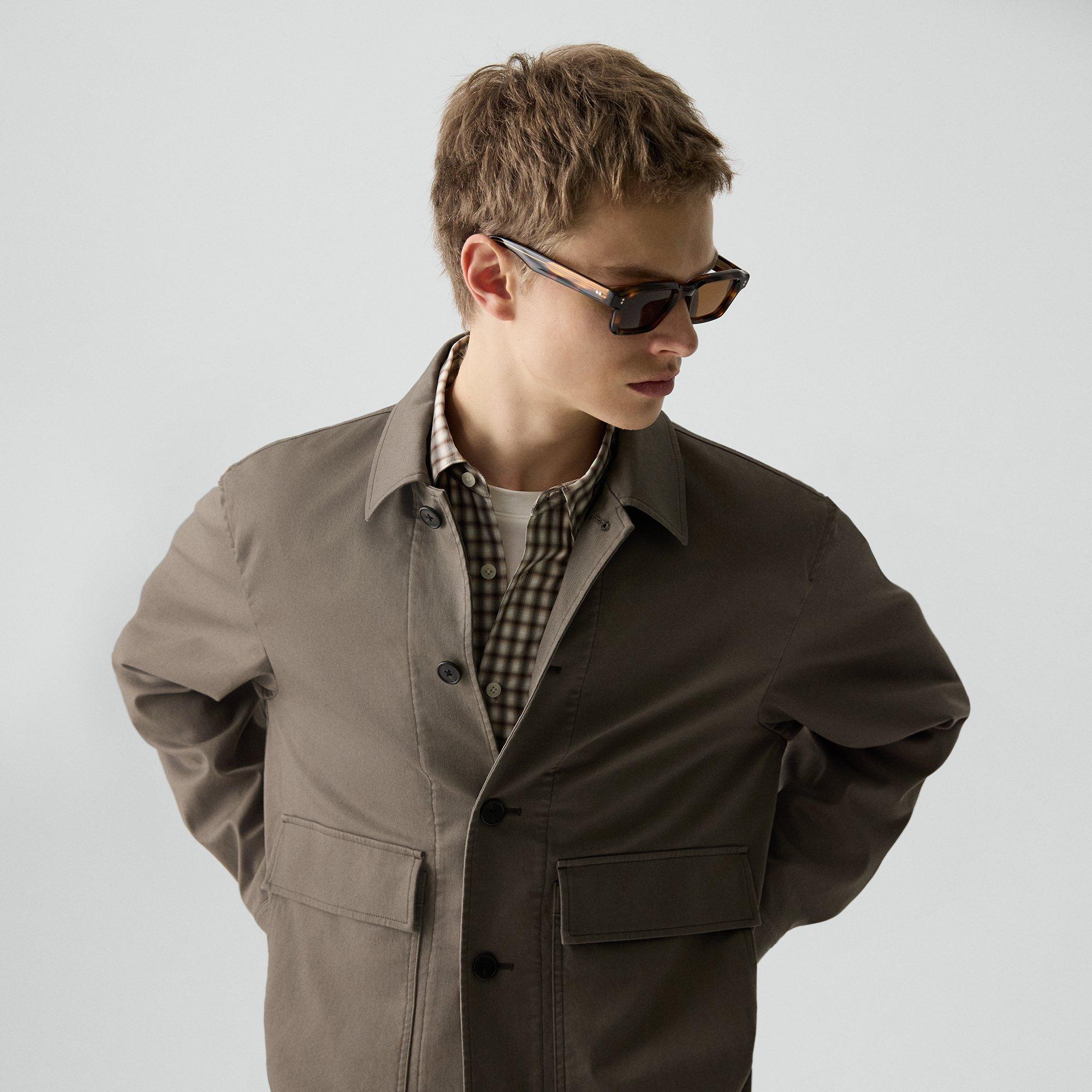 Button-Up Jacket in Moonsoft Cotton